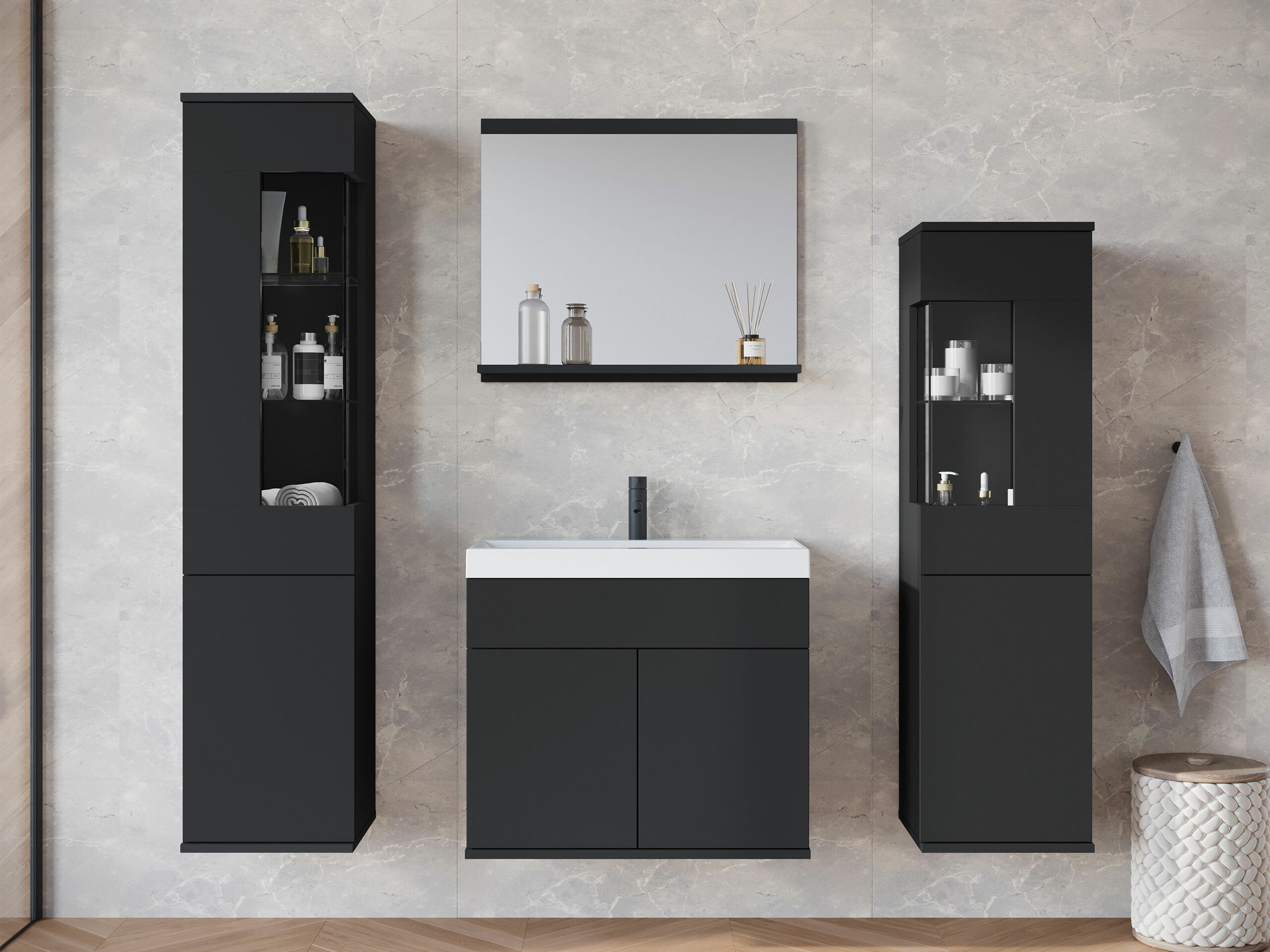 Set bagno Sarasota 194 (Grafite)