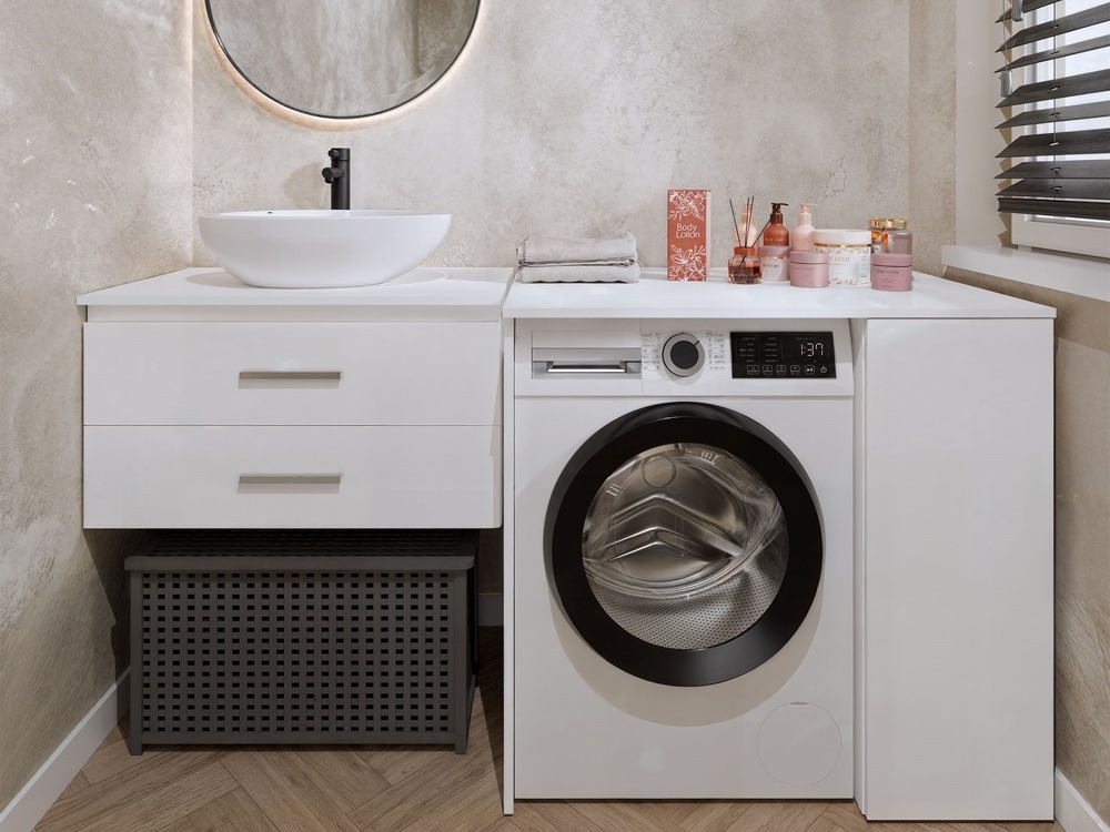 Mobiletto del bagno Balelbo 114 (Bianco)