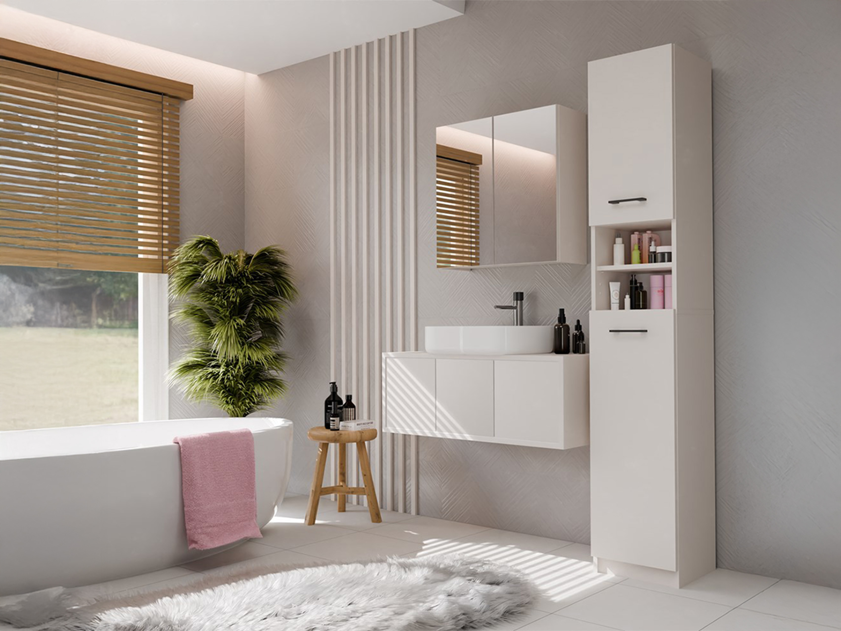 Mobiletto del bagno Mandeville 152 (Cachemire)