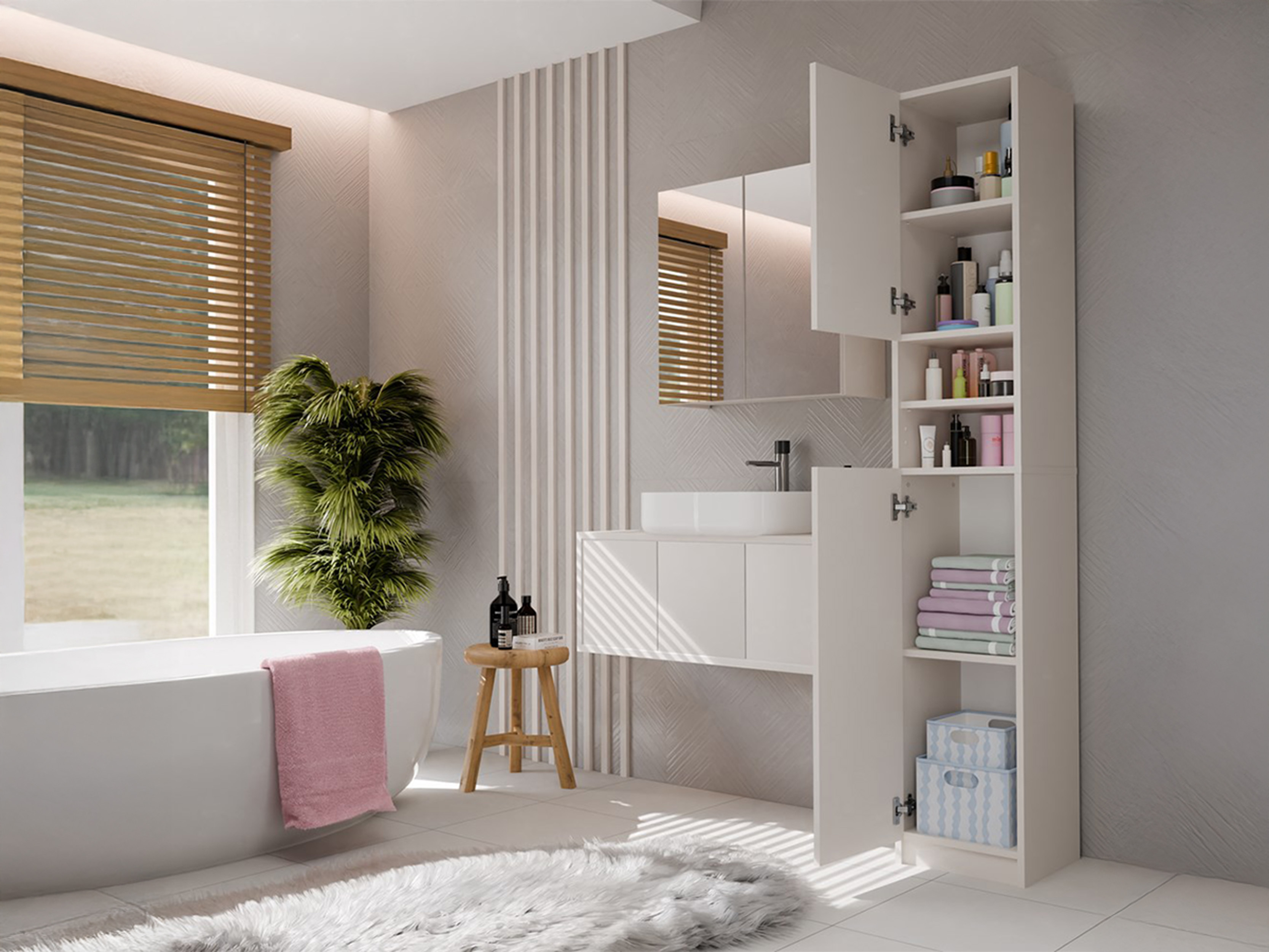 Mobiletto del bagno Mandeville 152 (Cachemire)
