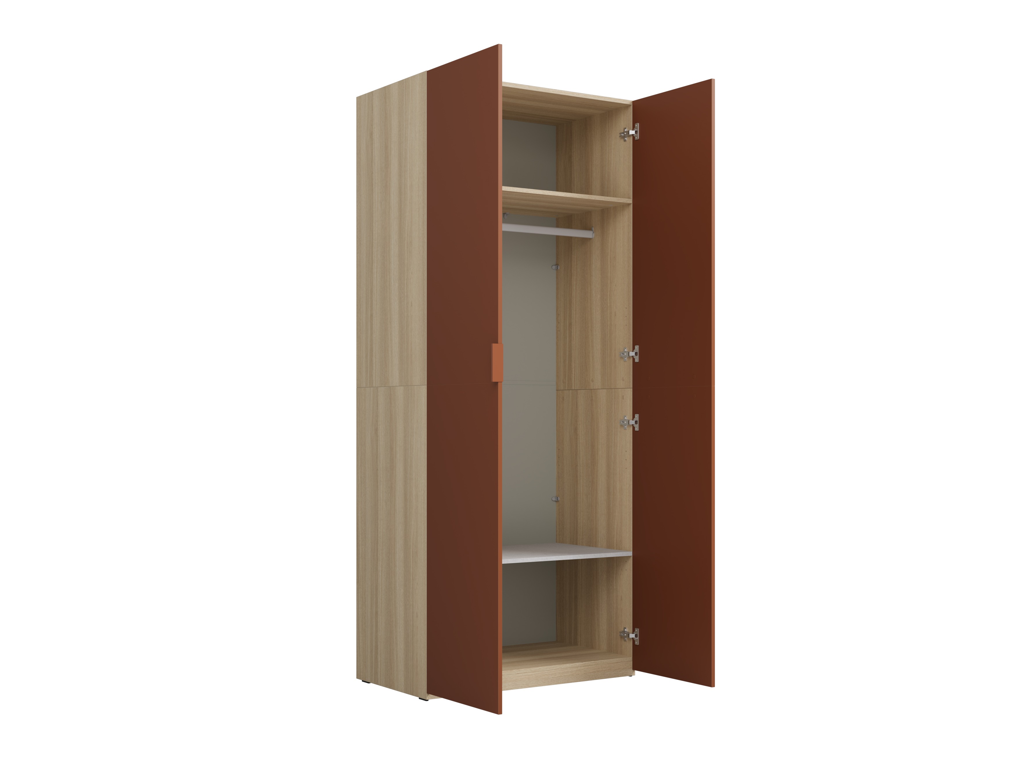 Armadio Austin 387 (Arancione + Quercia)