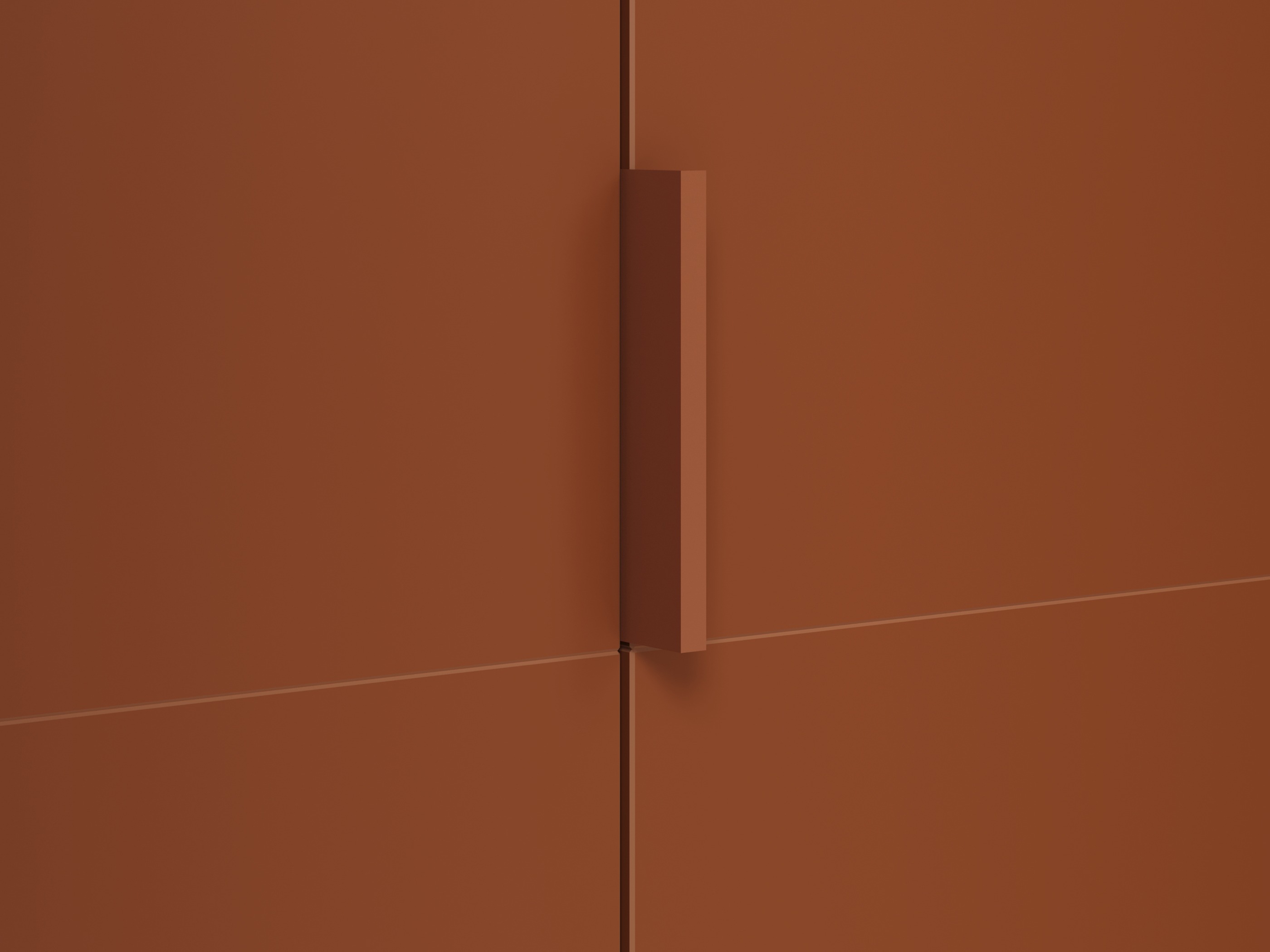 Armadio Austin 387 (Arancione + Quercia)