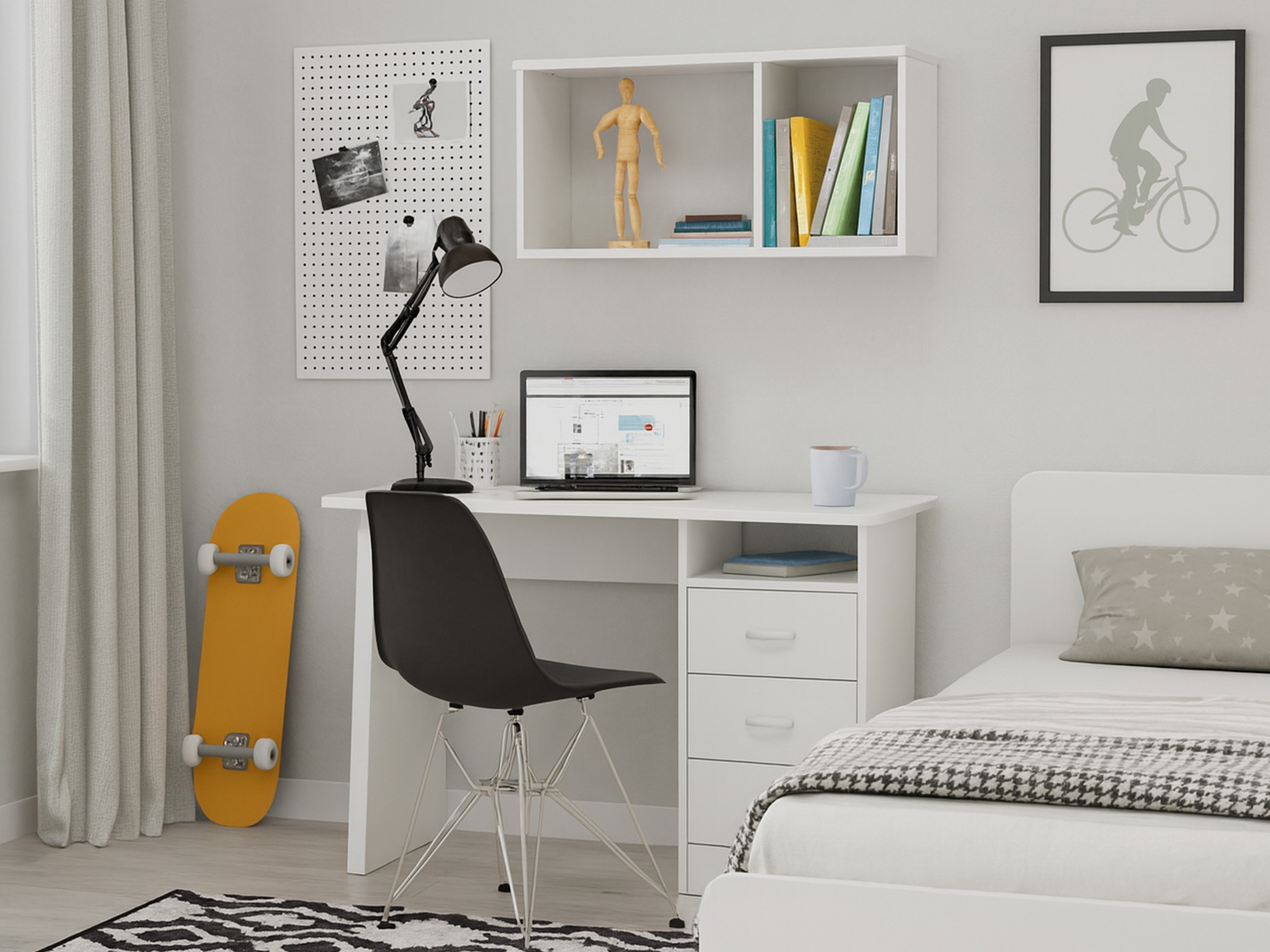 Scrivania da ufficio Ontario 204 (Bianco)