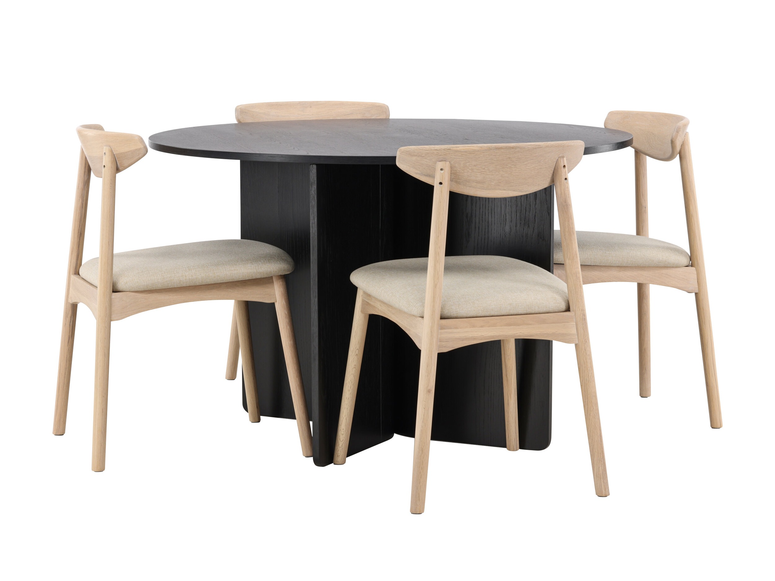 Set sala da pranzo Dallas 4986 (Nero)