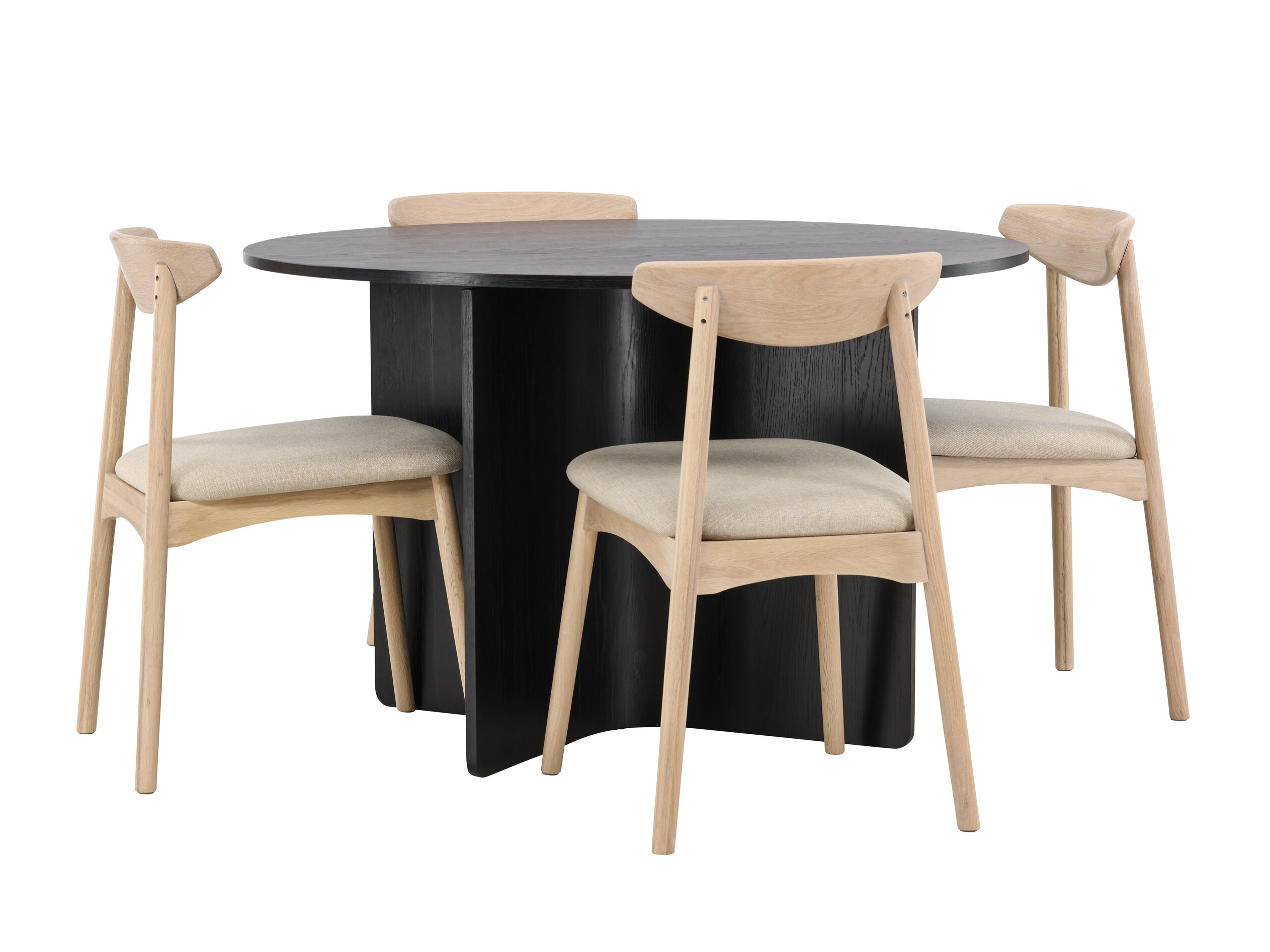 Set sala da pranzo Dallas 4986 (Nero)