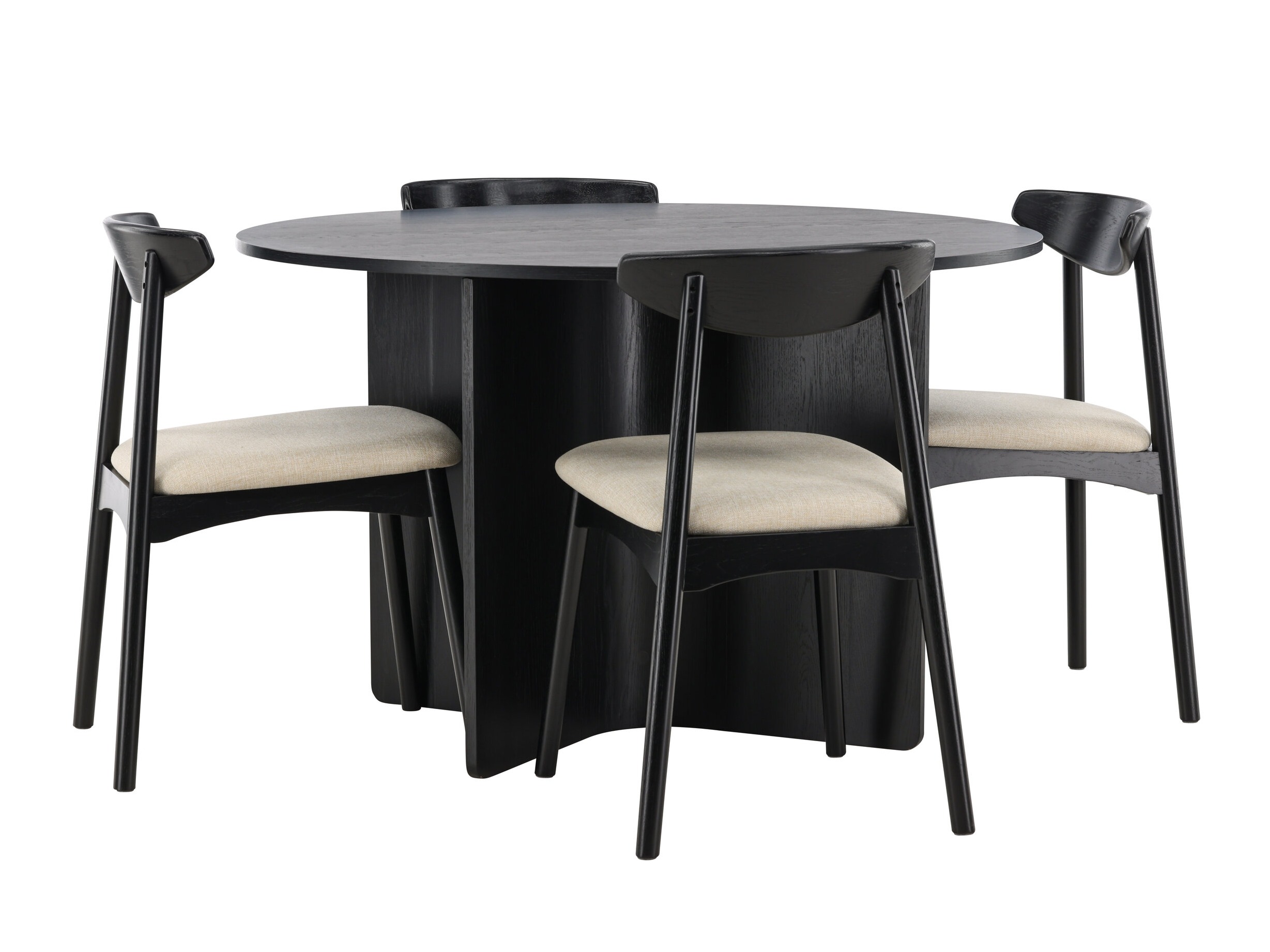 Set sala da pranzo Dallas 4986 (Nero)