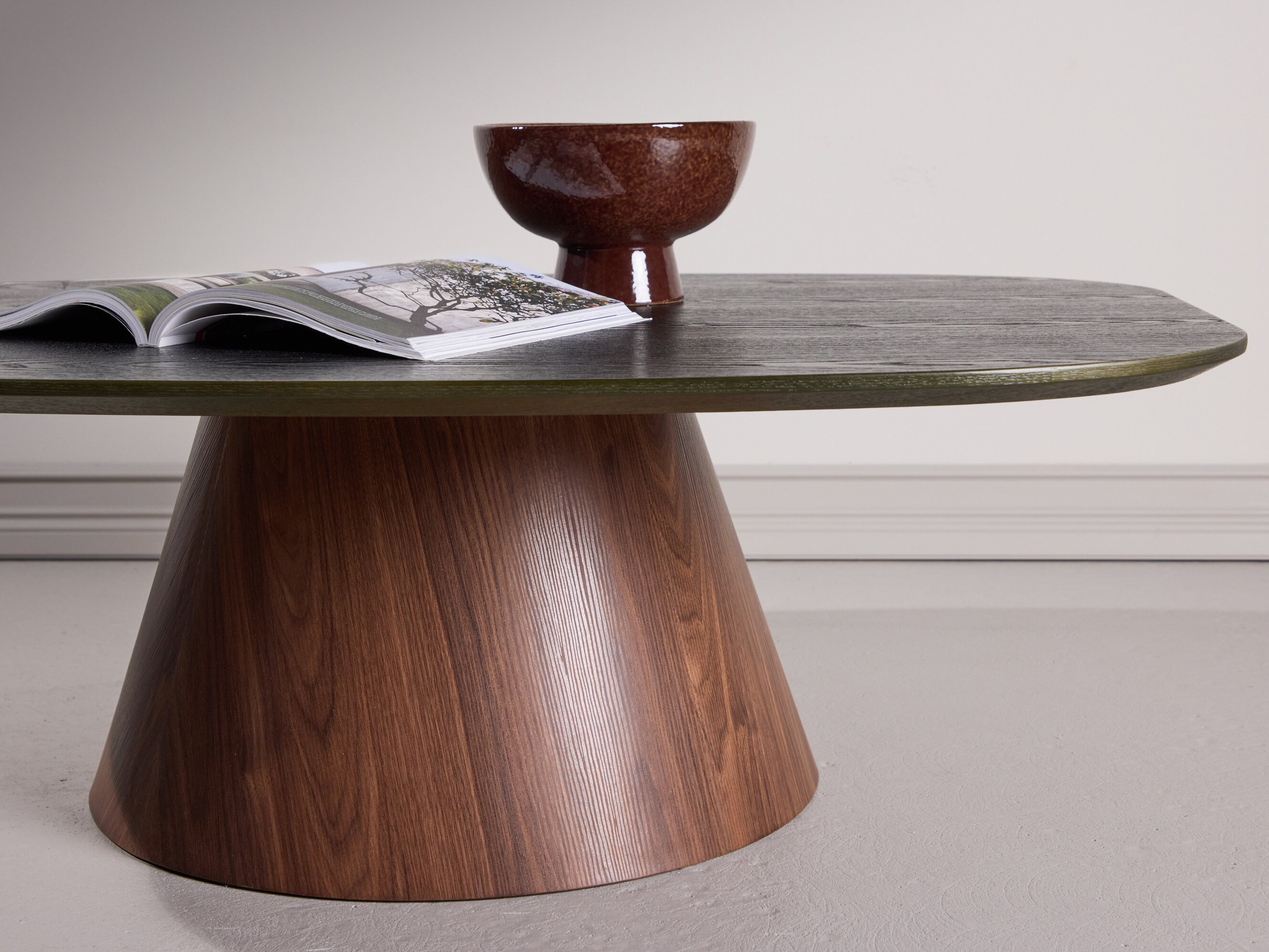 Tavolino da caffè Dallas 4976 (Verde scuro + Marrone)