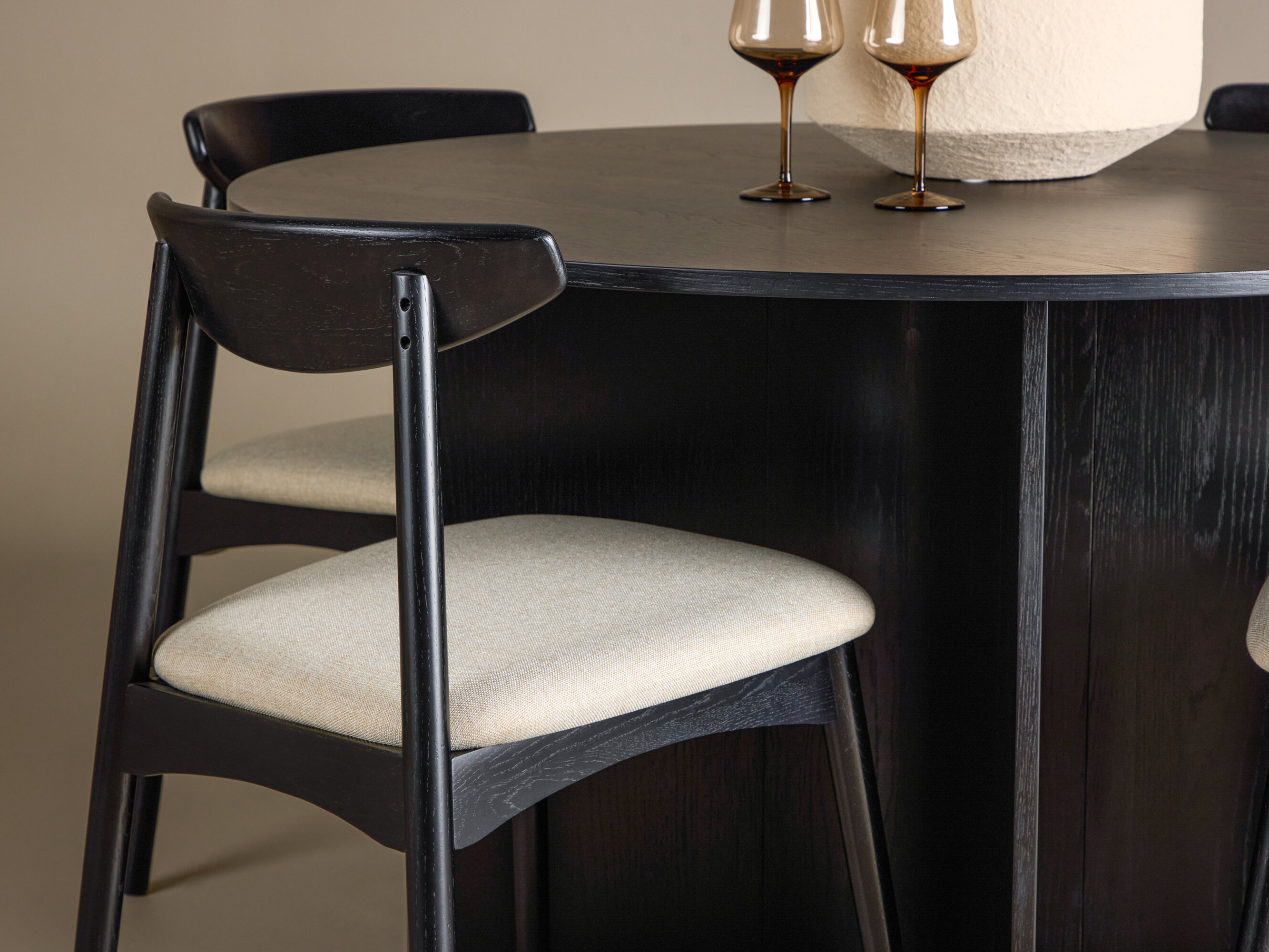Set sala da pranzo Dallas 4986 (Nero)