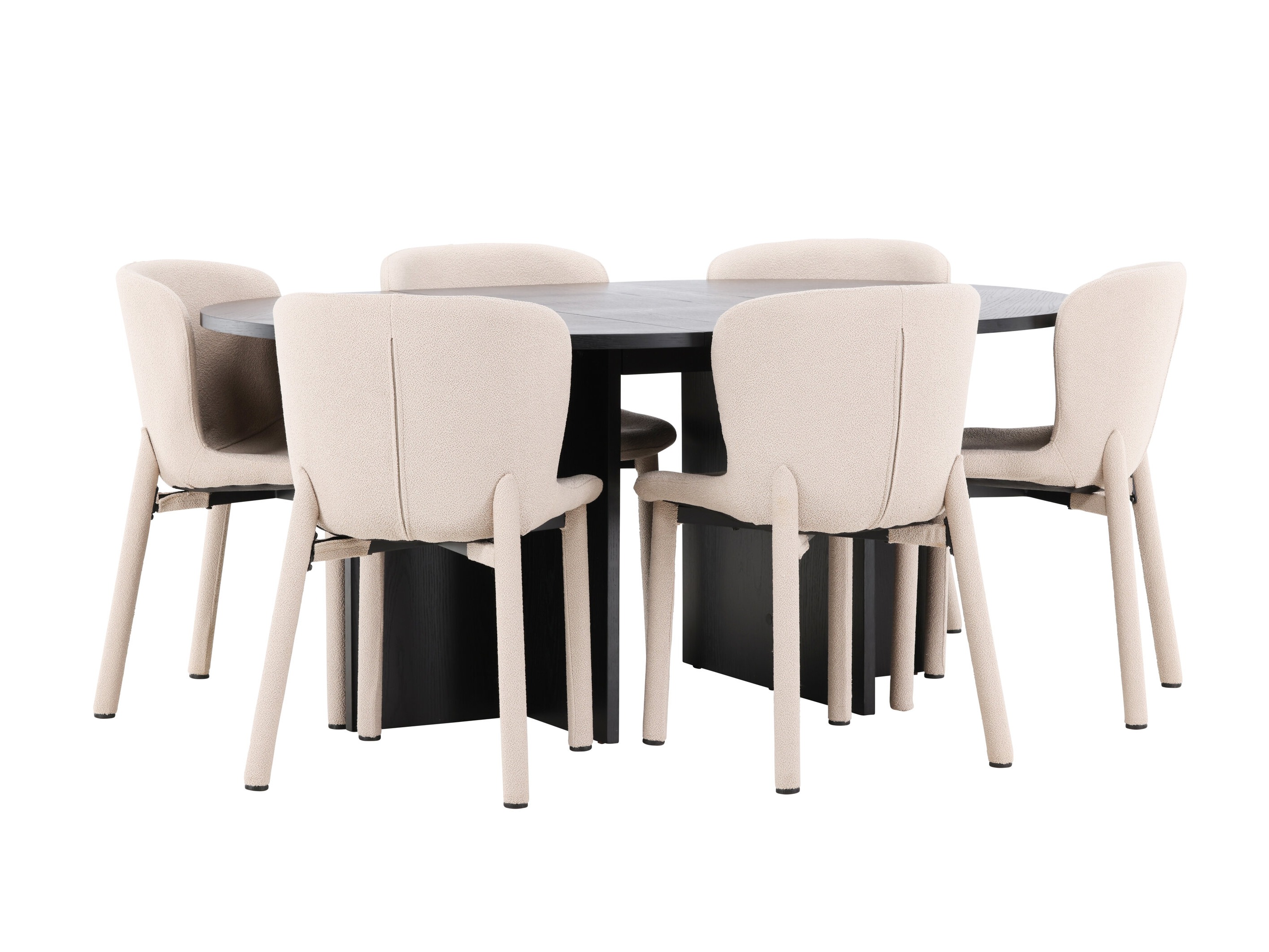 Set sala da pranzo Dallas 4989 (Nero)