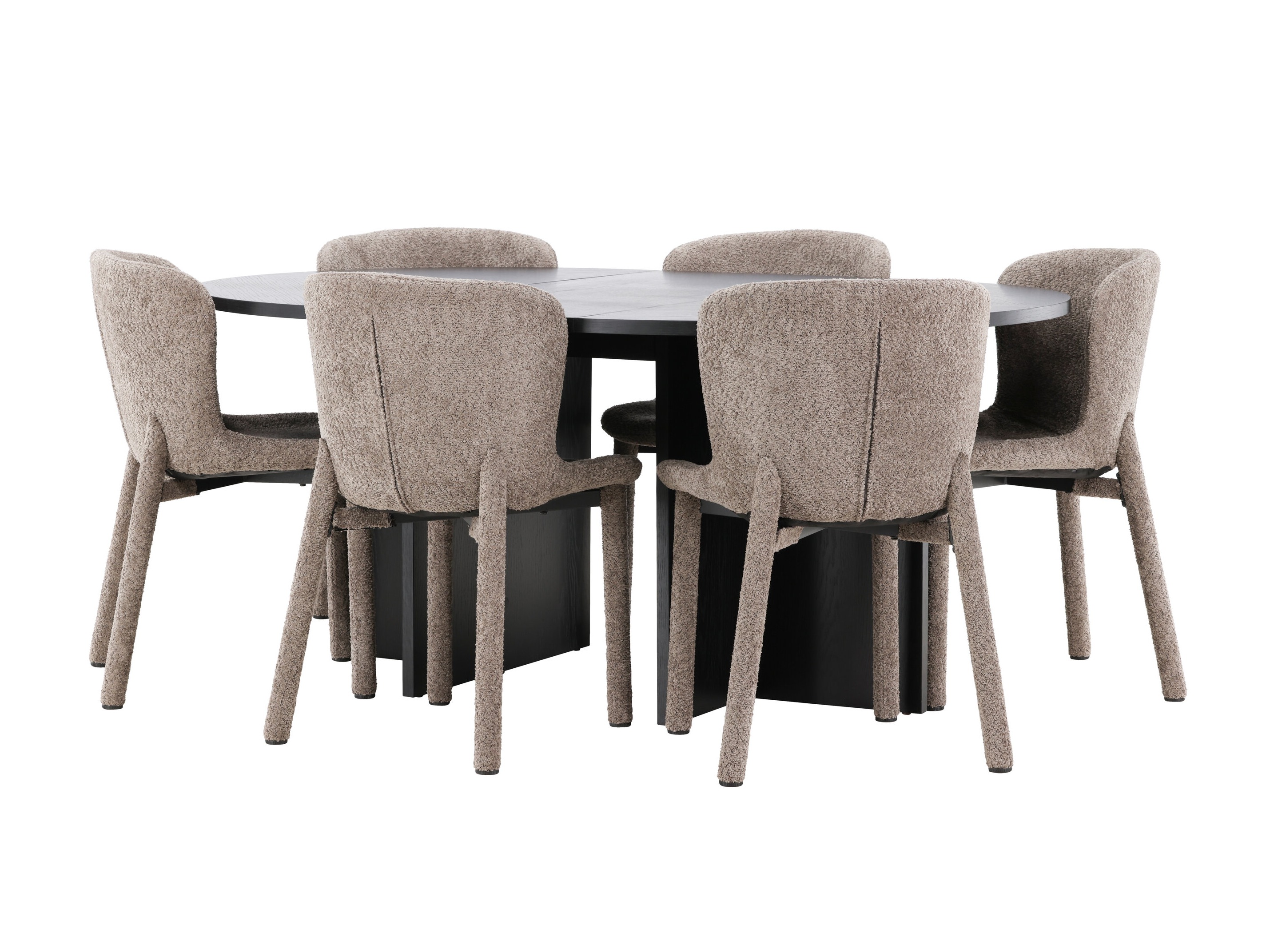 Set sala da pranzo Dallas 4989 (Nero)