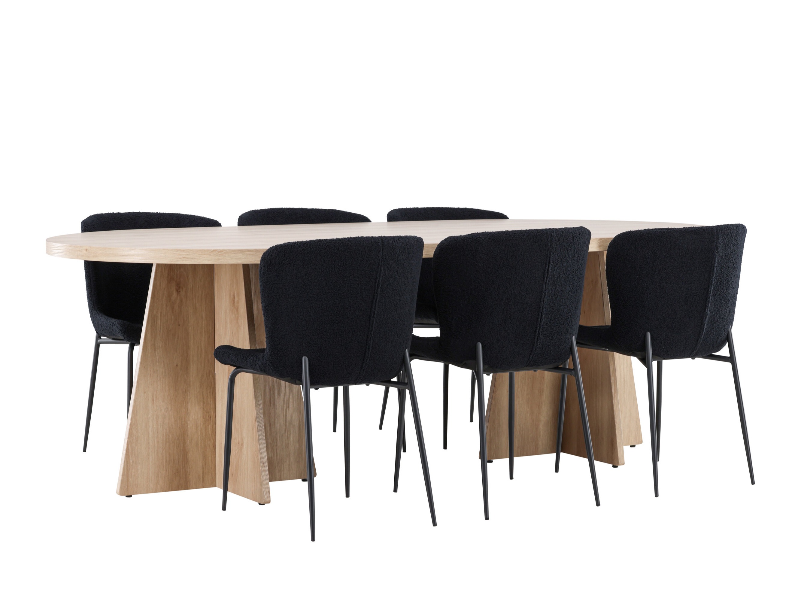 Set sala da pranzo Dallas 4990 (Nero)
