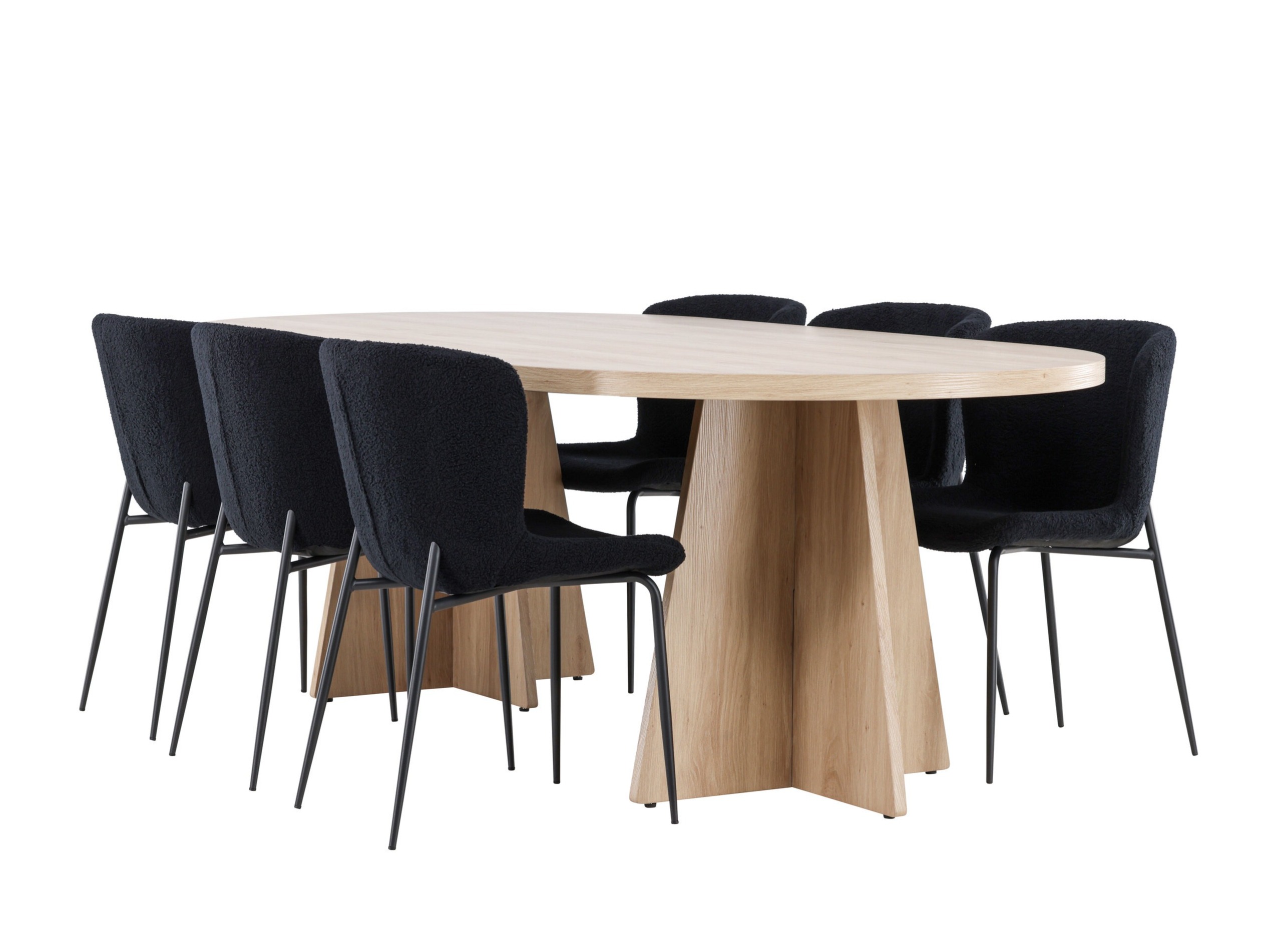 Set sala da pranzo Dallas 4990 (Nero)