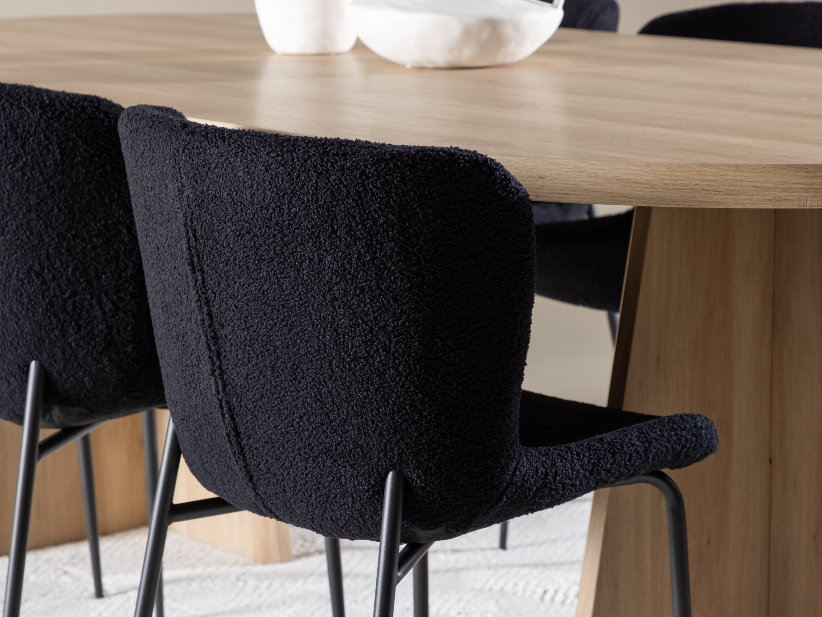 Set sala da pranzo Dallas 4990 (Nero)