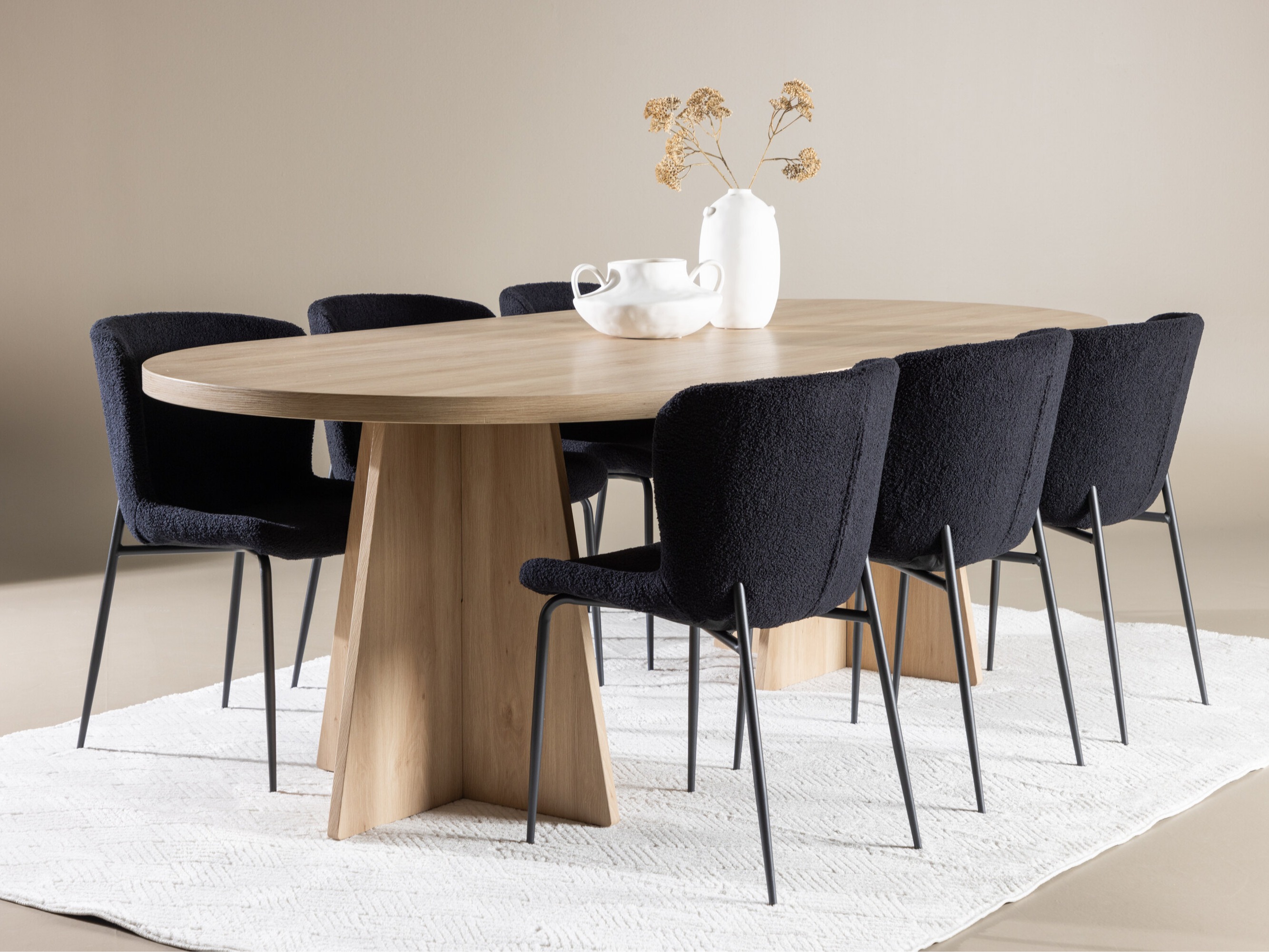 Set sala da pranzo Dallas 4990 (Nero)