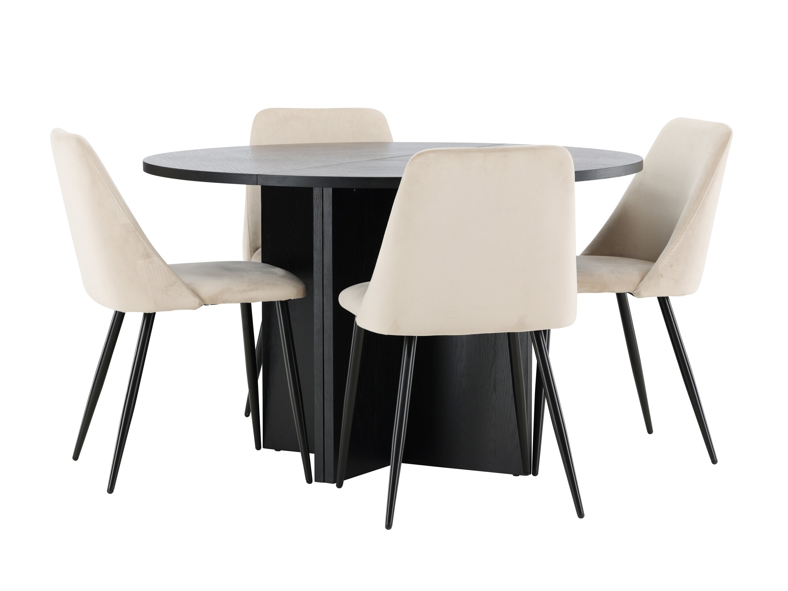Set sala da pranzo Dallas 4991 (Nero)