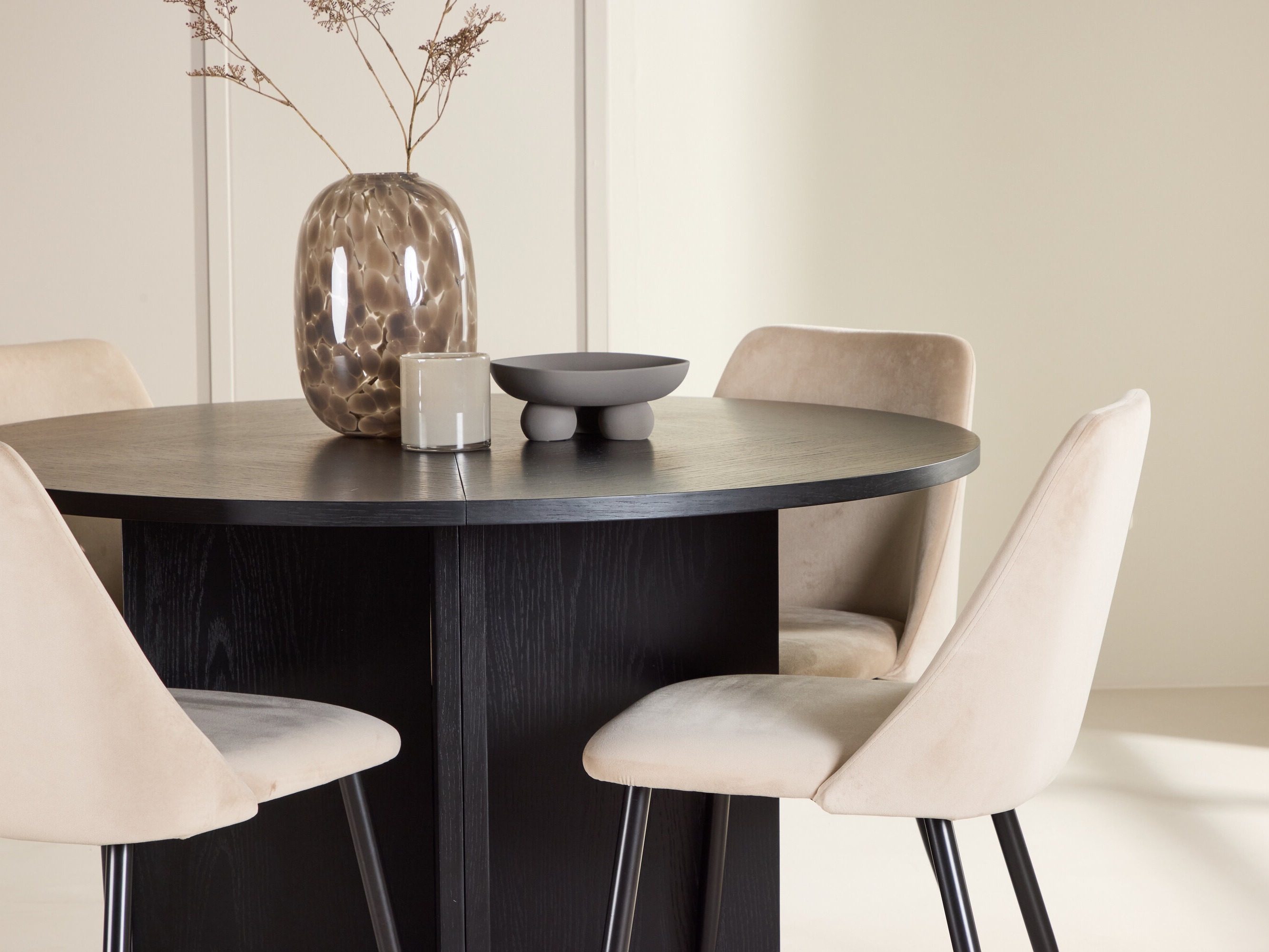 Set sala da pranzo Dallas 4991 (Nero)