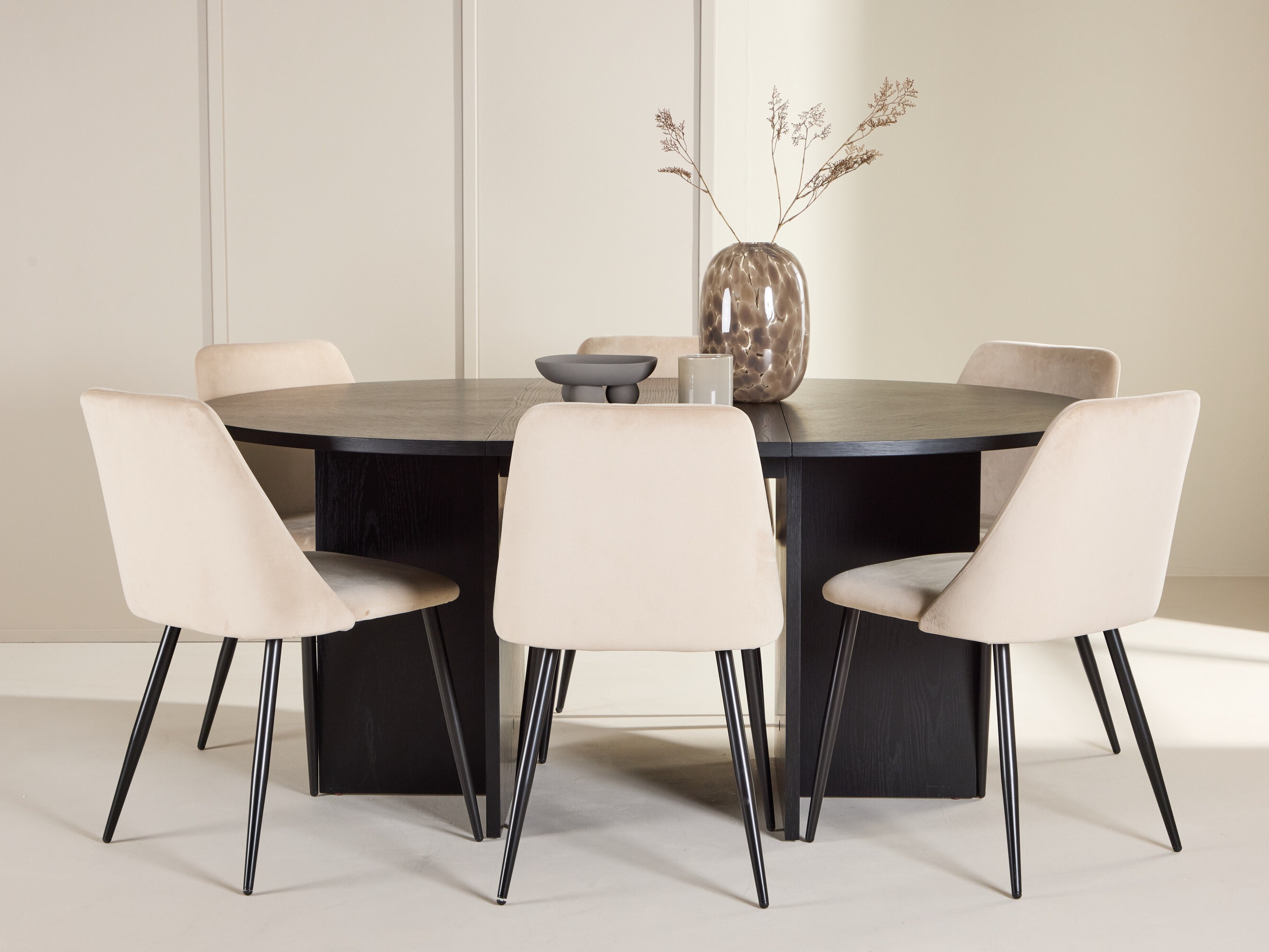 Set sala da pranzo Dallas 4992 (Nero)