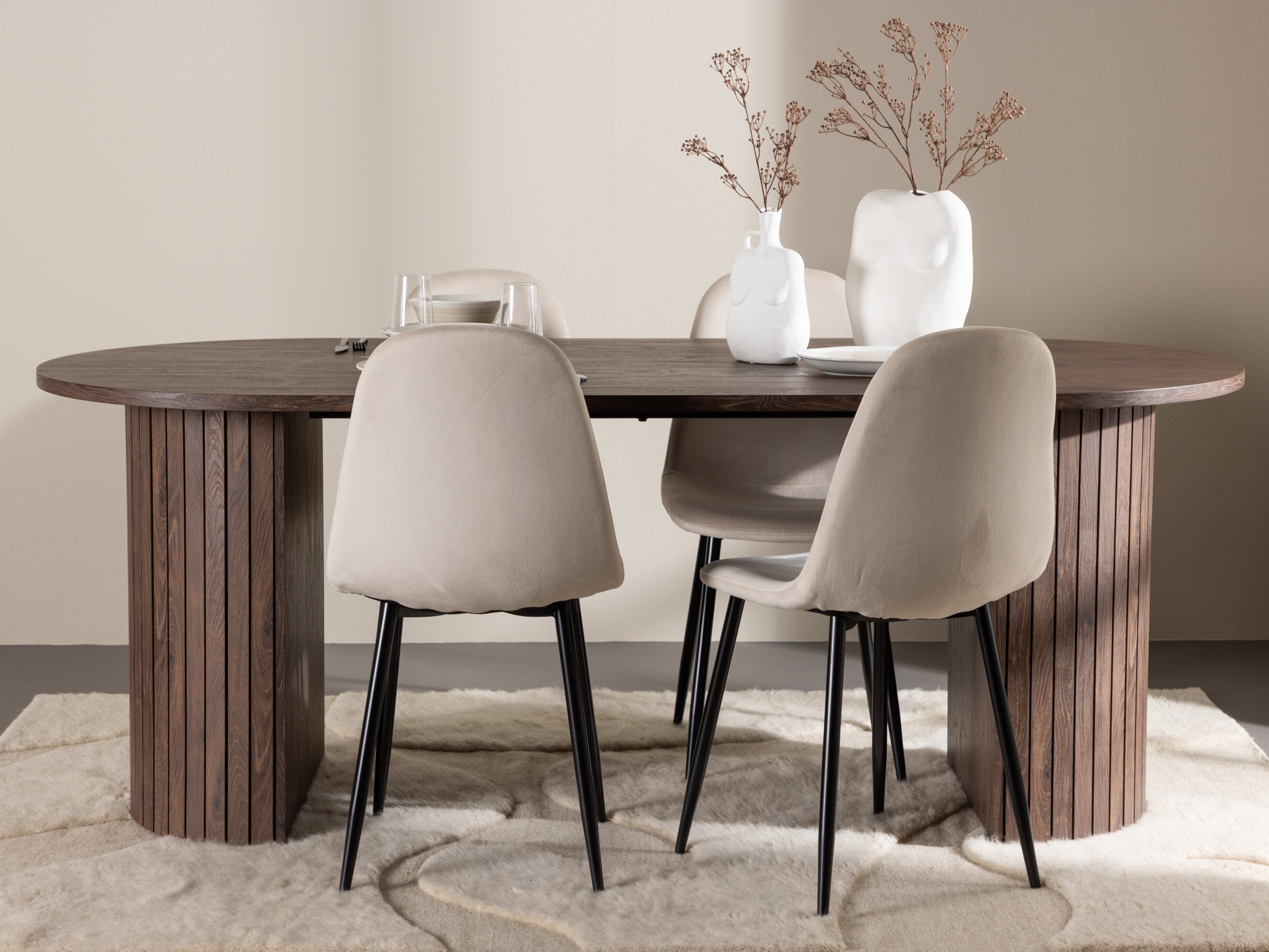 Set sala da pranzo Dallas 4995 (Beige)