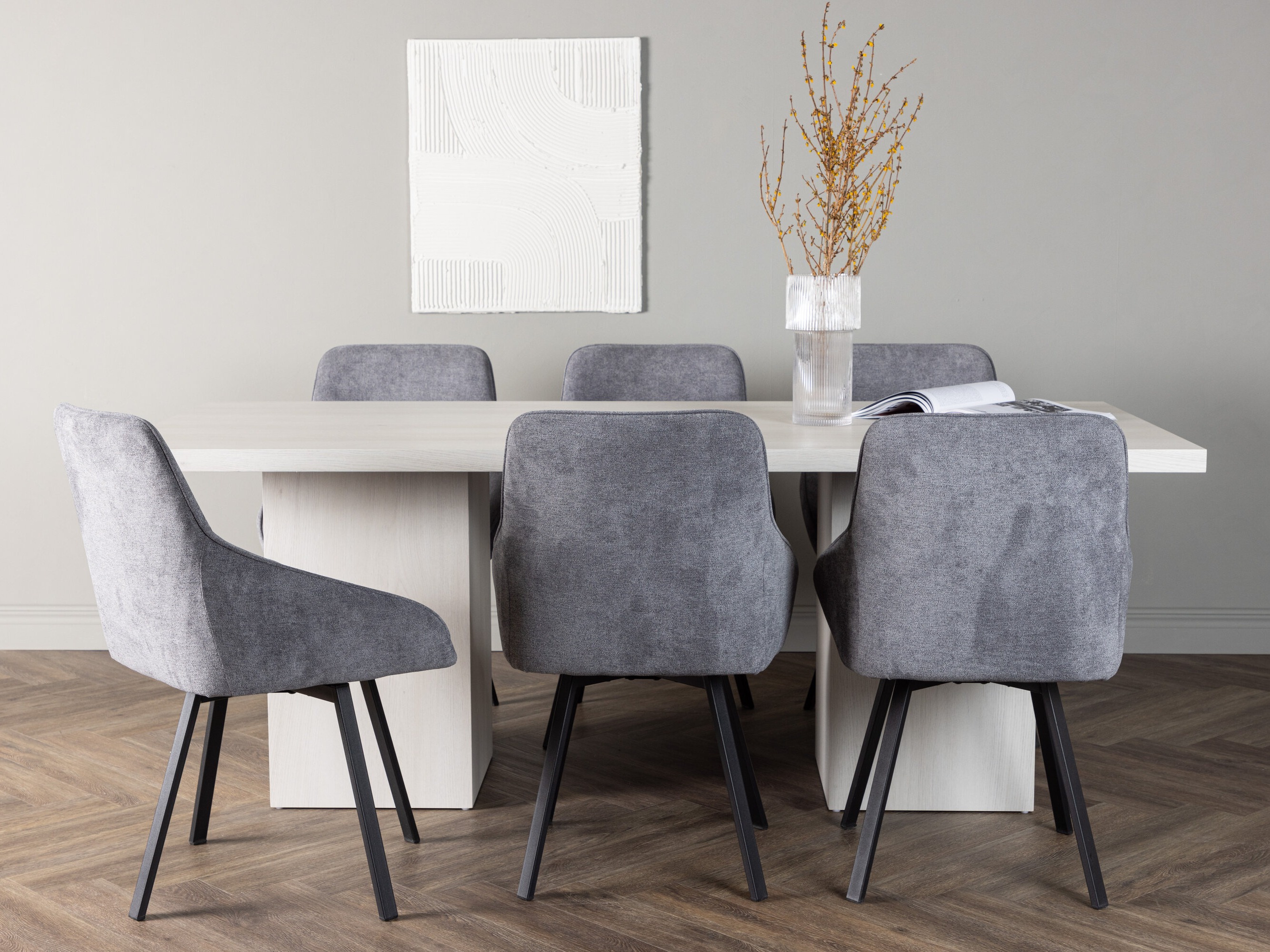 Set sala da pranzo Dallas 4996 (Grigio)
