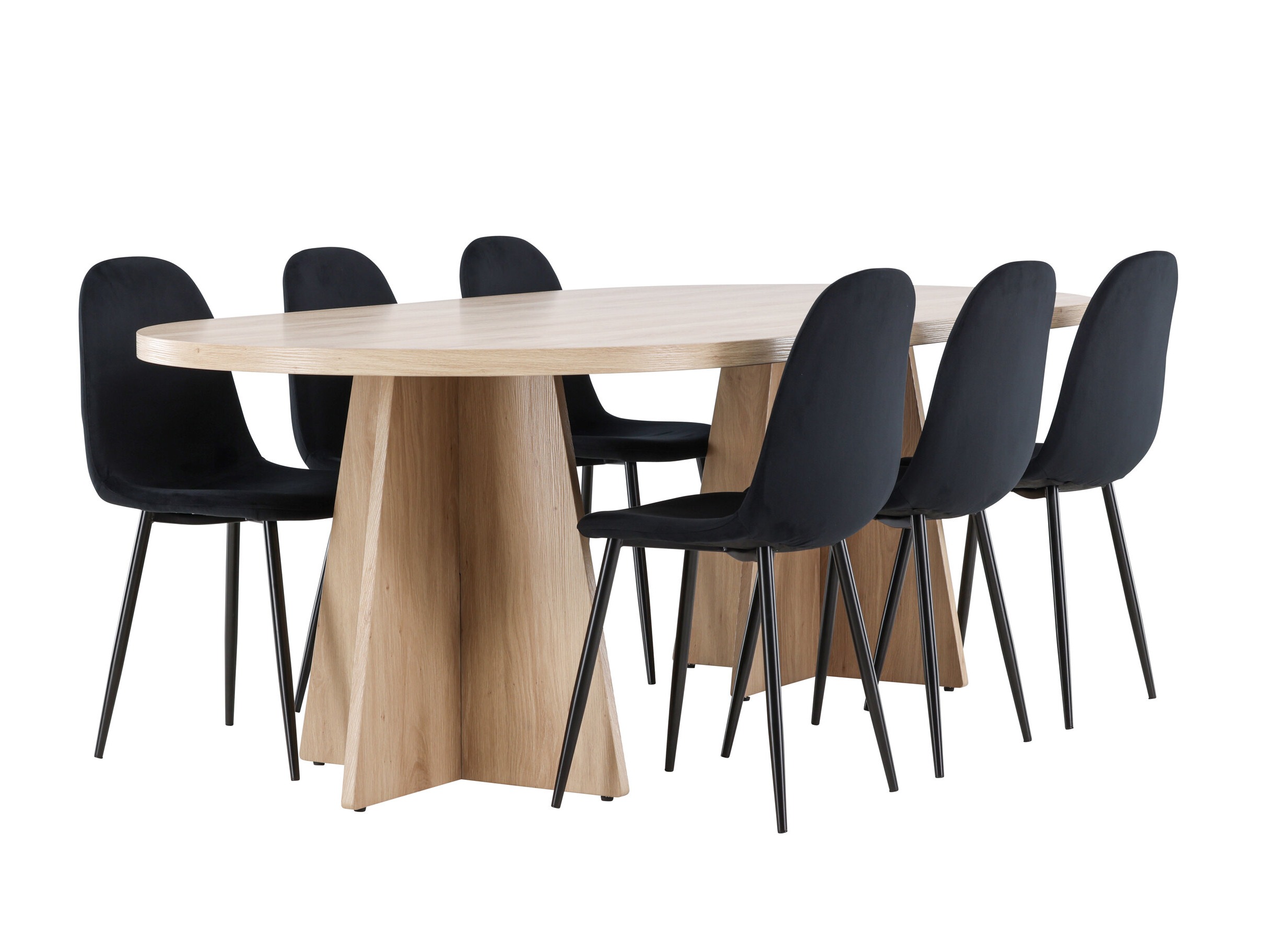 Set sala da pranzo Dallas 4998 (Nero)