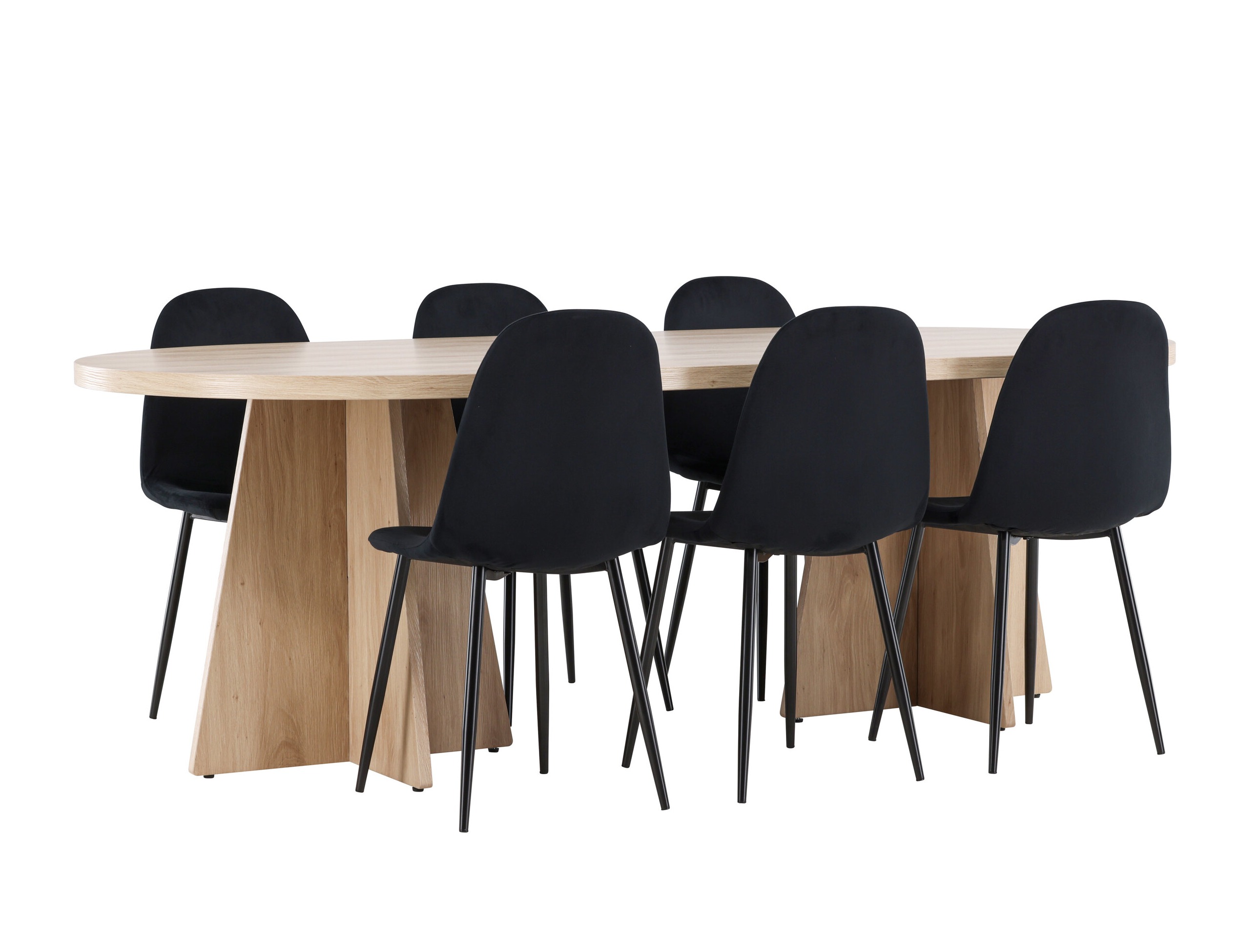 Set sala da pranzo Dallas 4998 (Nero)