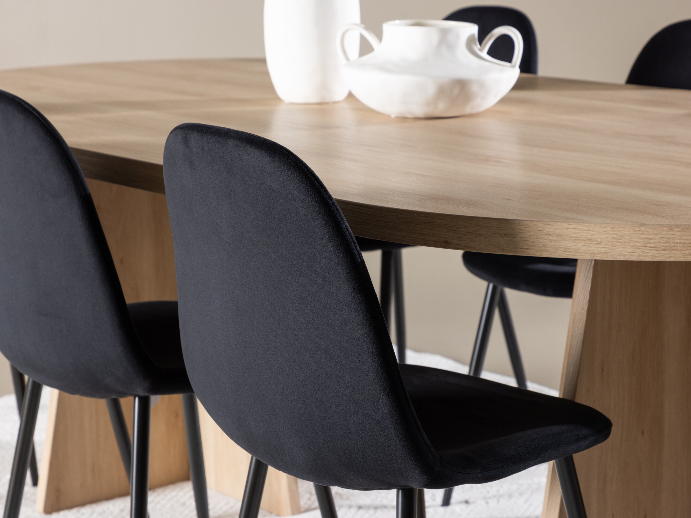 Set sala da pranzo Dallas 4998 (Nero)