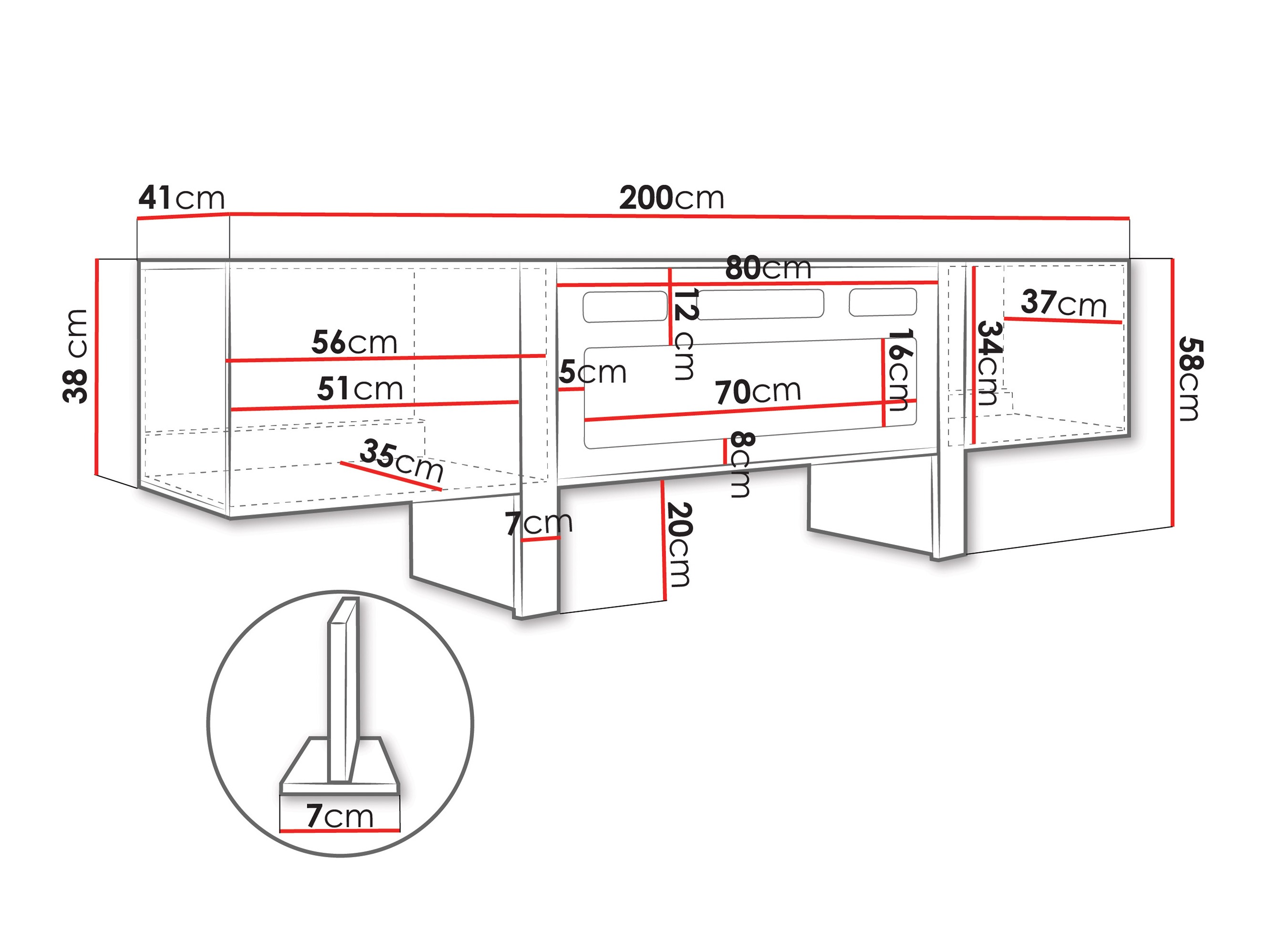 Mobile porta TV Vocio II