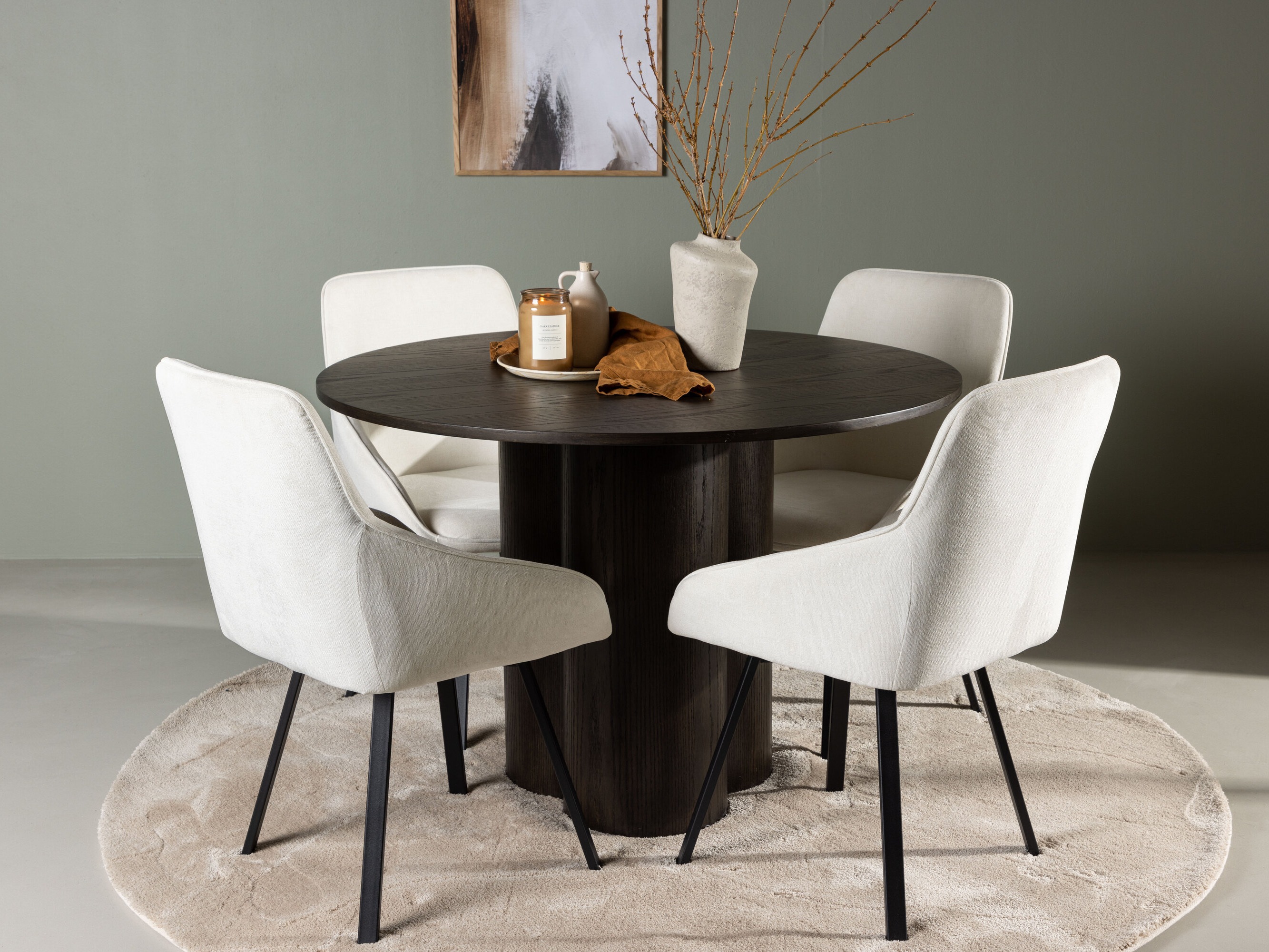 Set sala da pranzo Dallas 5008 (Noce scuro)
