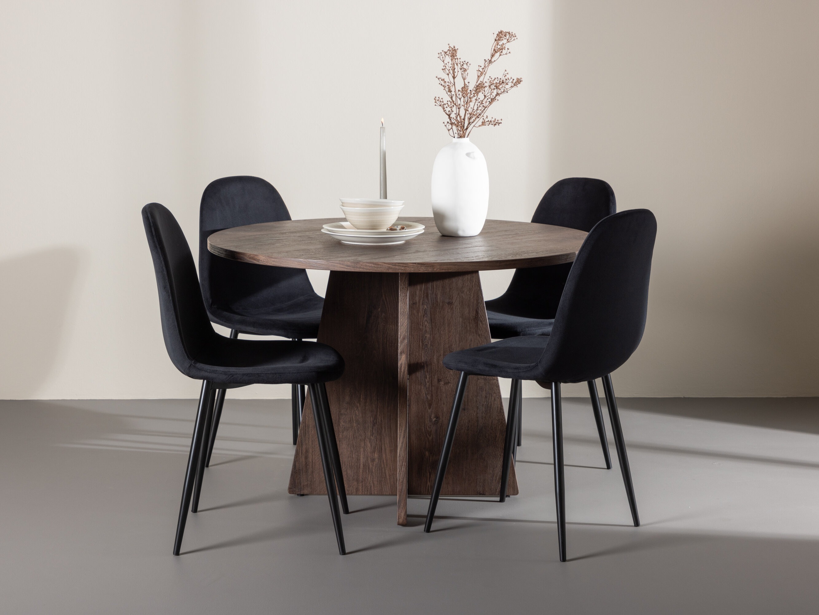 Set sala da pranzo Dallas 5009 (Nero)
