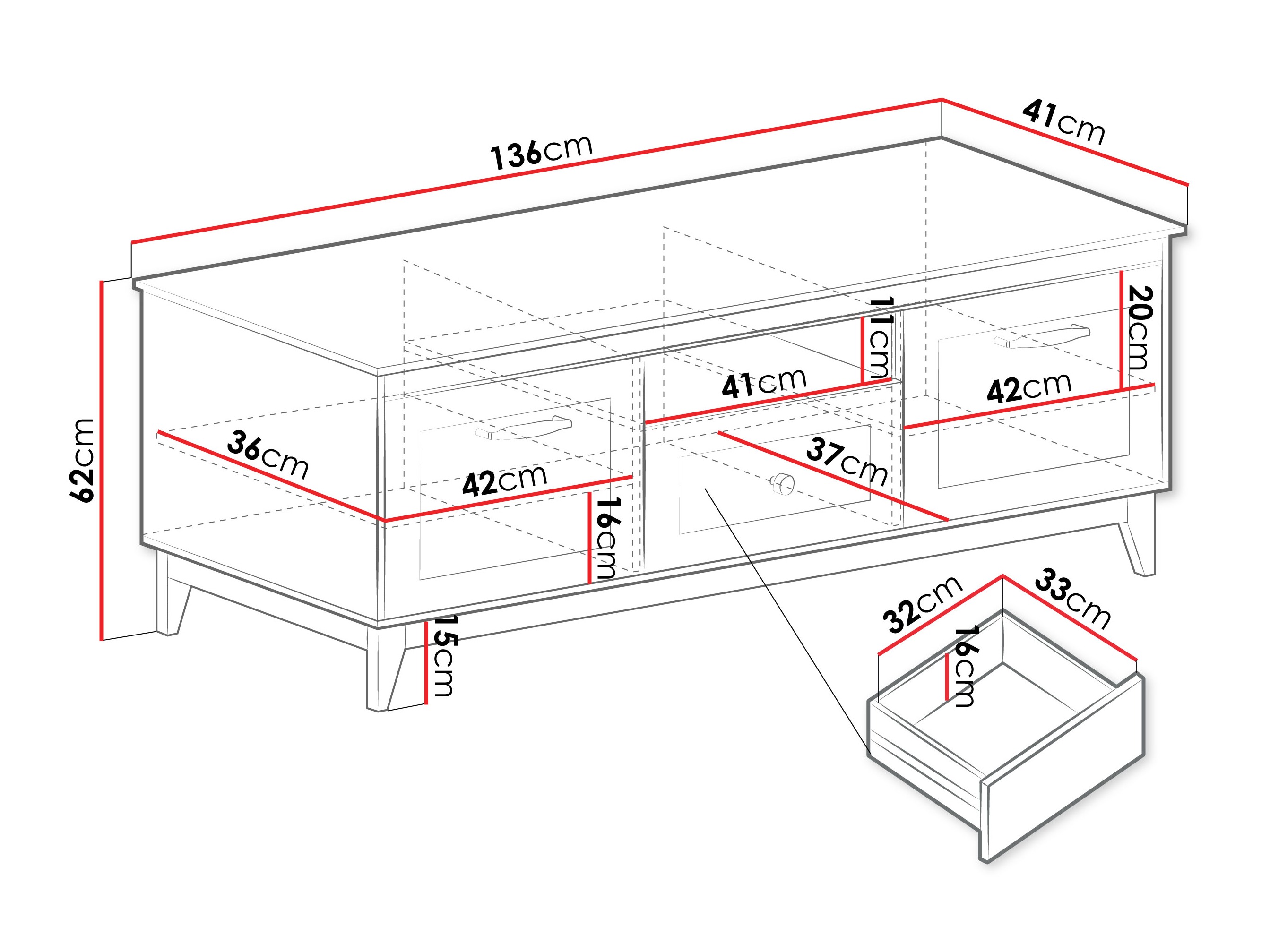 Mobile porta TV Sonfera 107