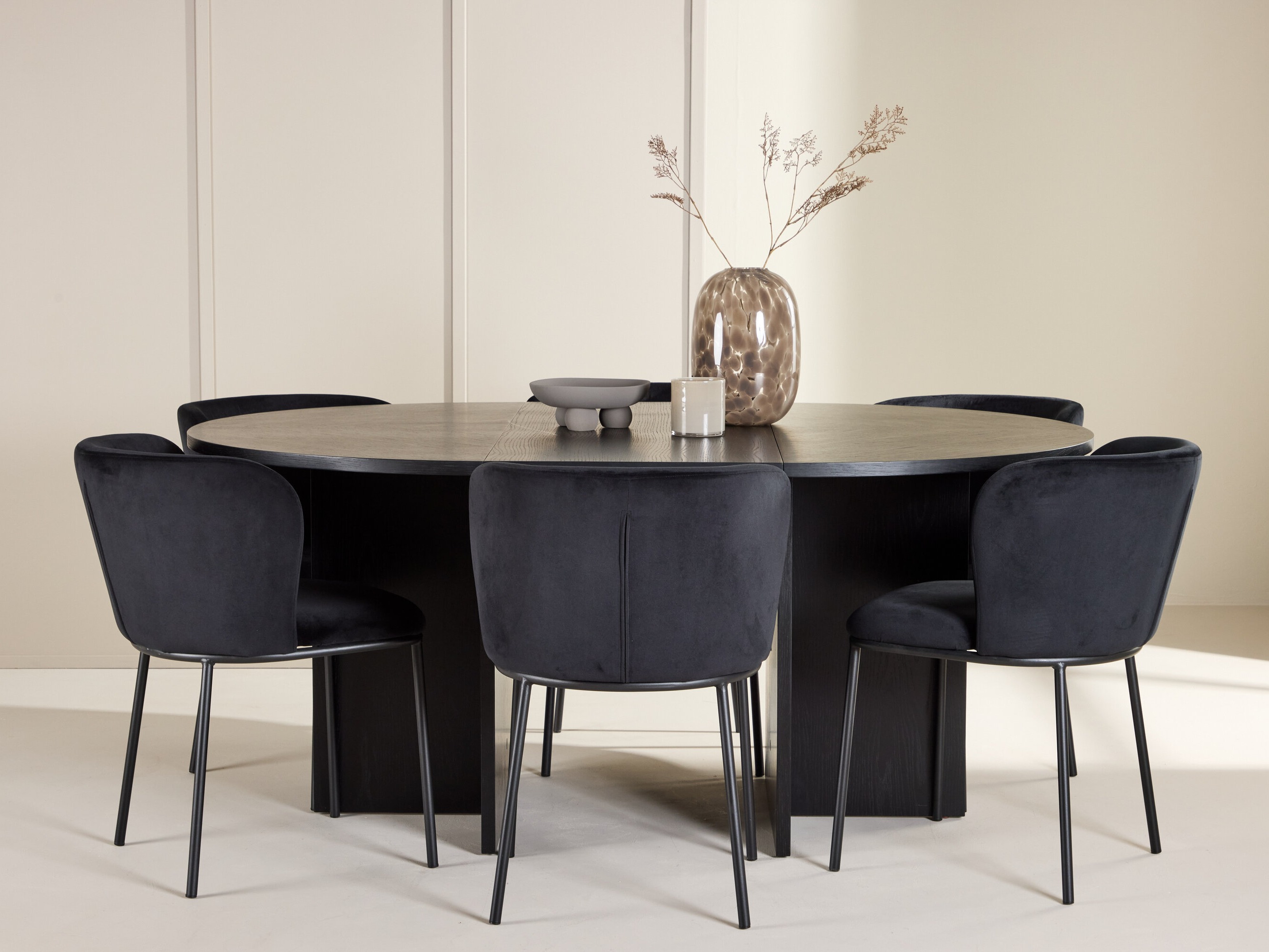 Set sala da pranzo Dallas 5013 (Nero)