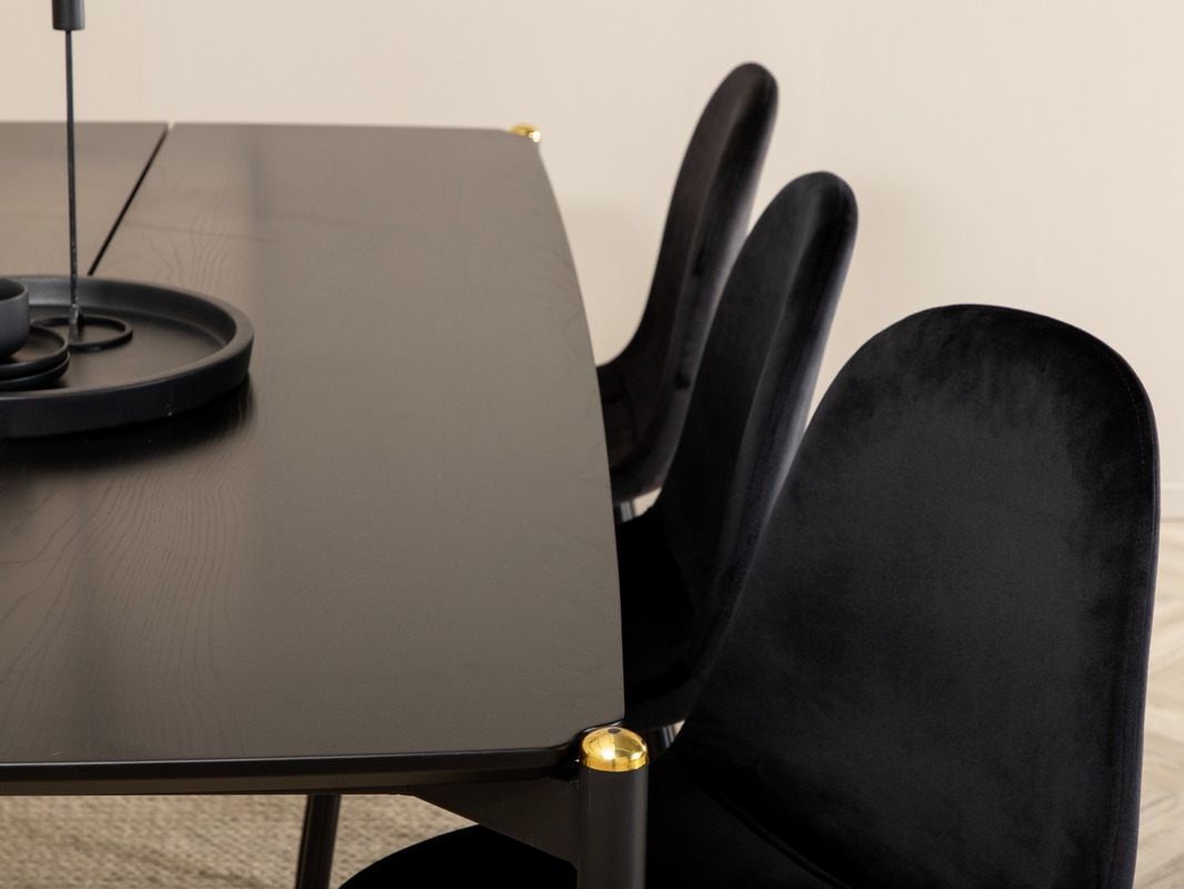 Set sala da pranzo Dallas 5016 (Nero)