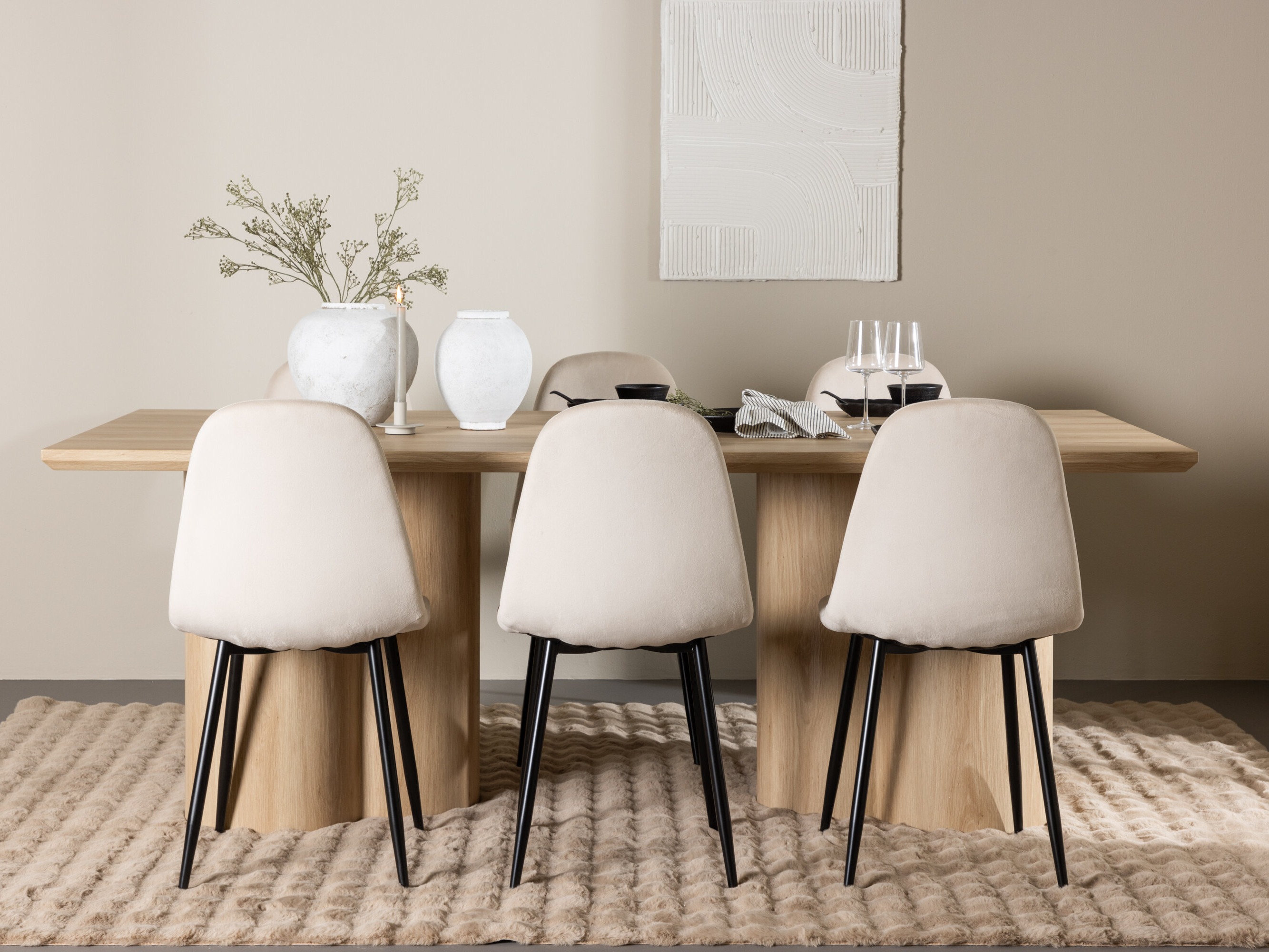 Set sala da pranzo Dallas 5018 (Beige)
