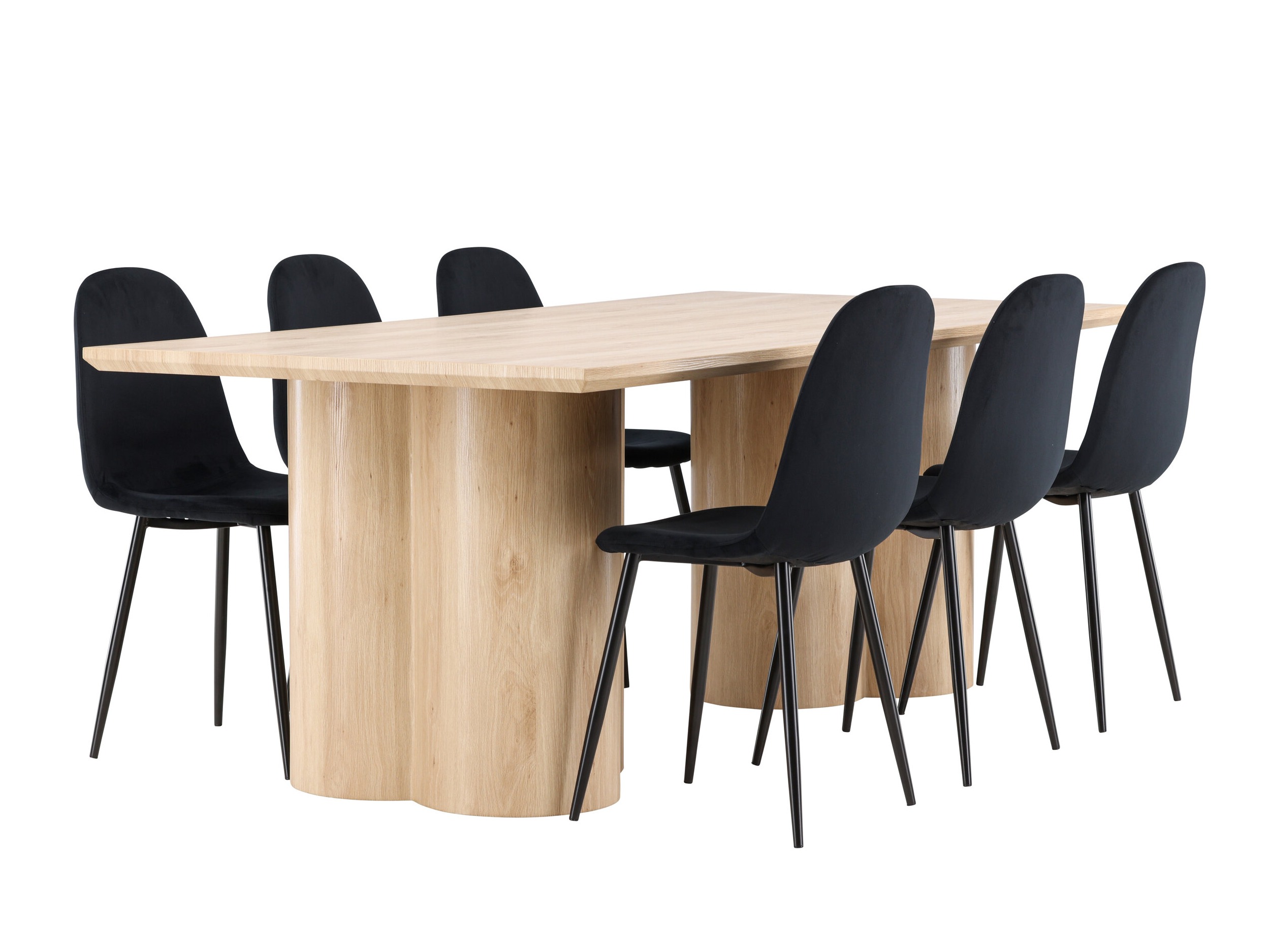 Set sala da pranzo Dallas 5018 (Nero)