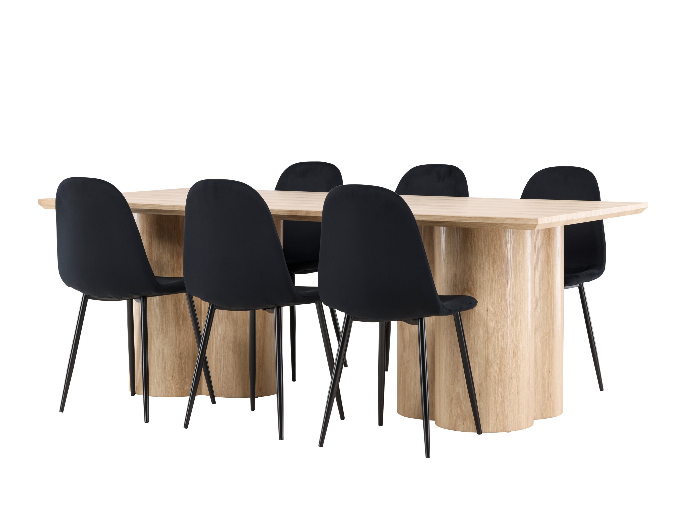 Set sala da pranzo Dallas 5018 (Nero)