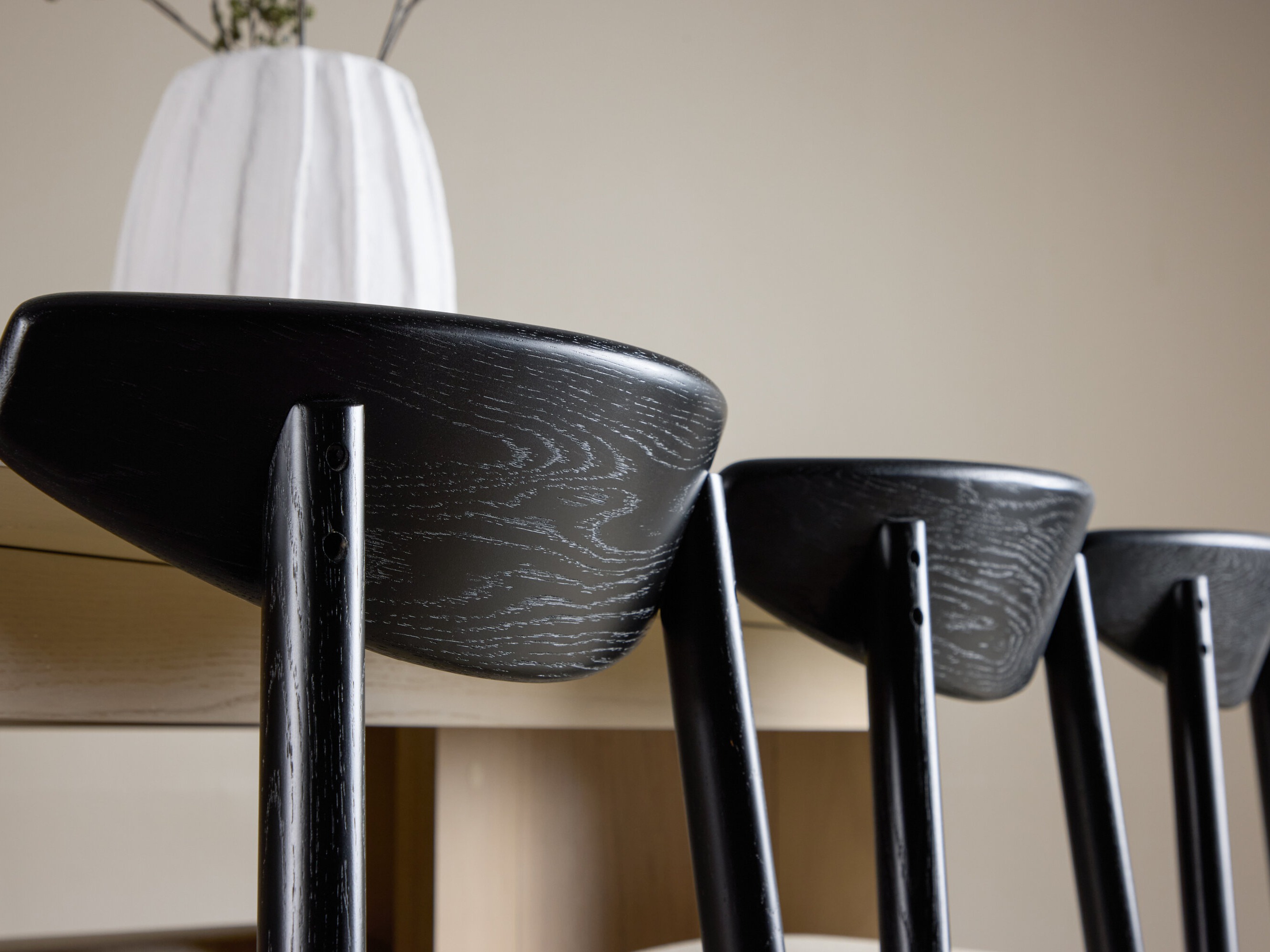 Set sala da pranzo Dallas 5020 (Nero + Beige)