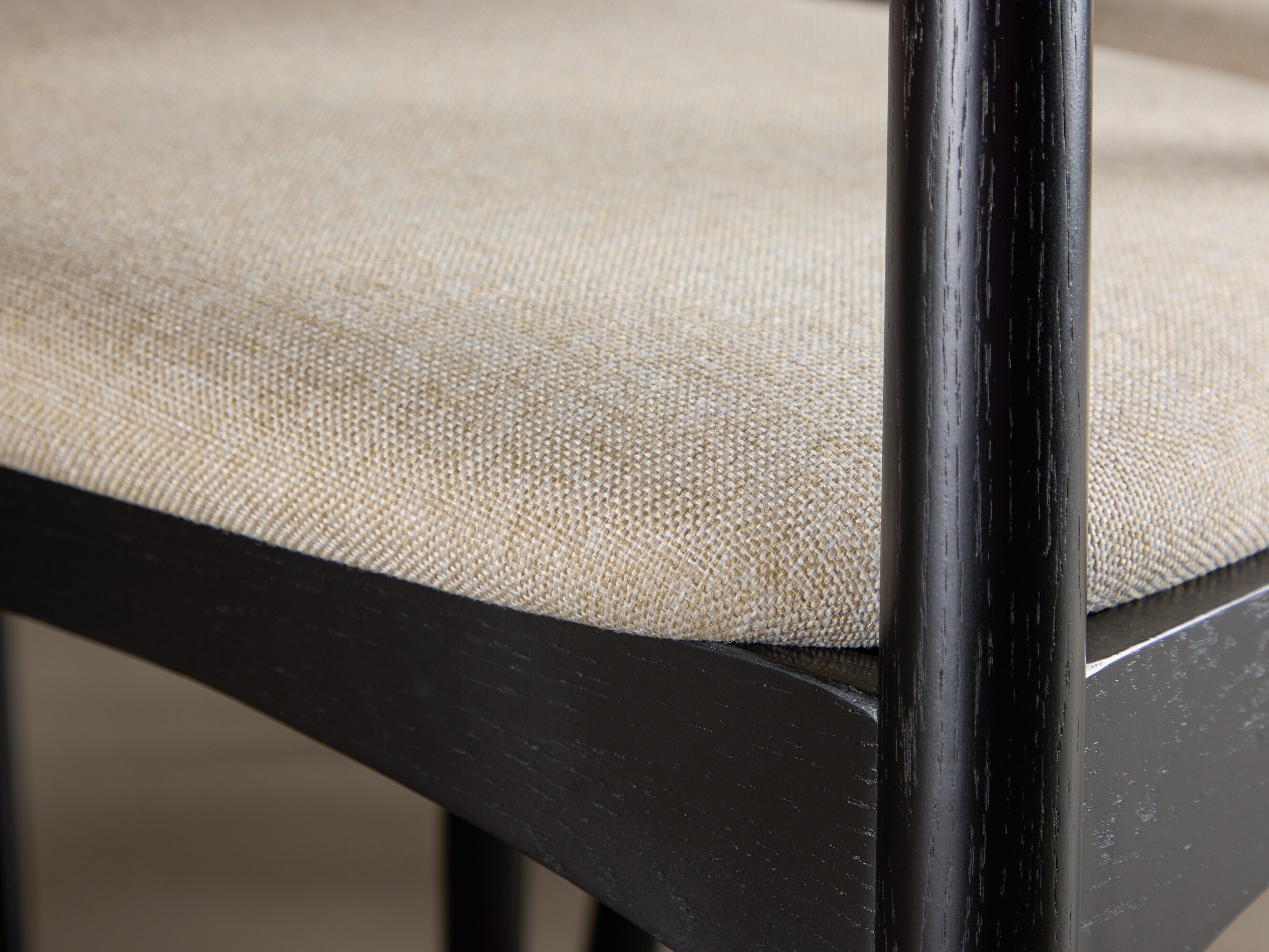 Set sala da pranzo Dallas 5020 (Nero + Beige)