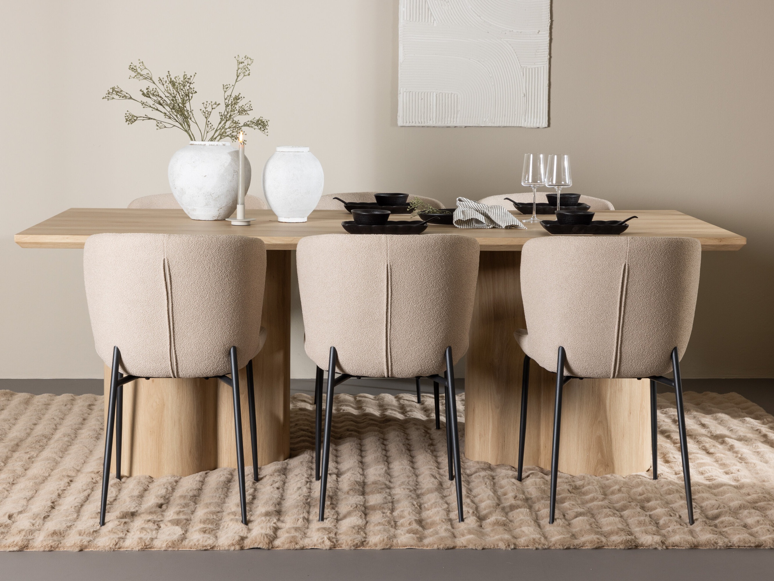 Set sala da pranzo Dallas 5021 (Beige)