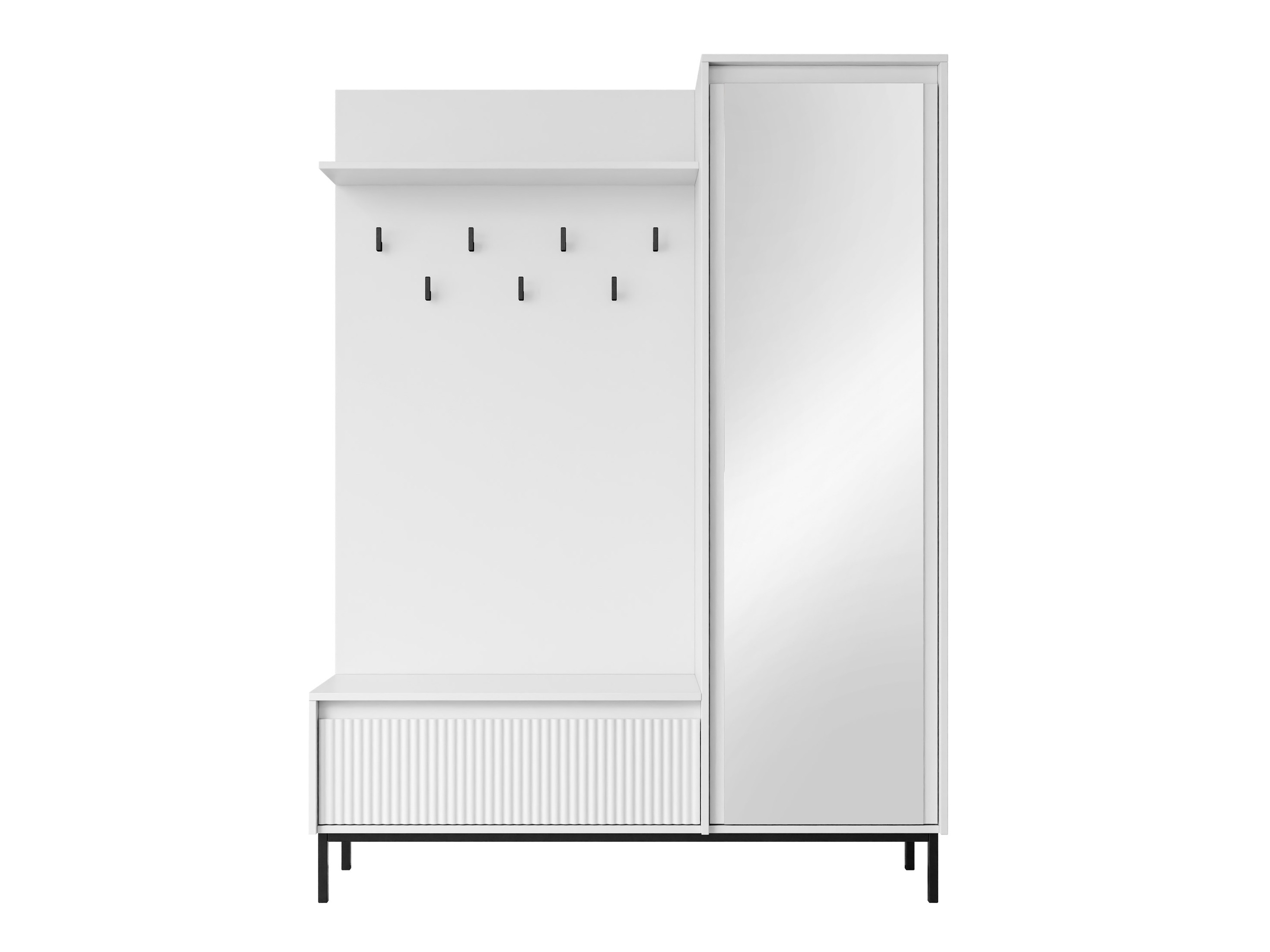 Set arredo da corridoio Comfivo Delruva 112 (Bianco)