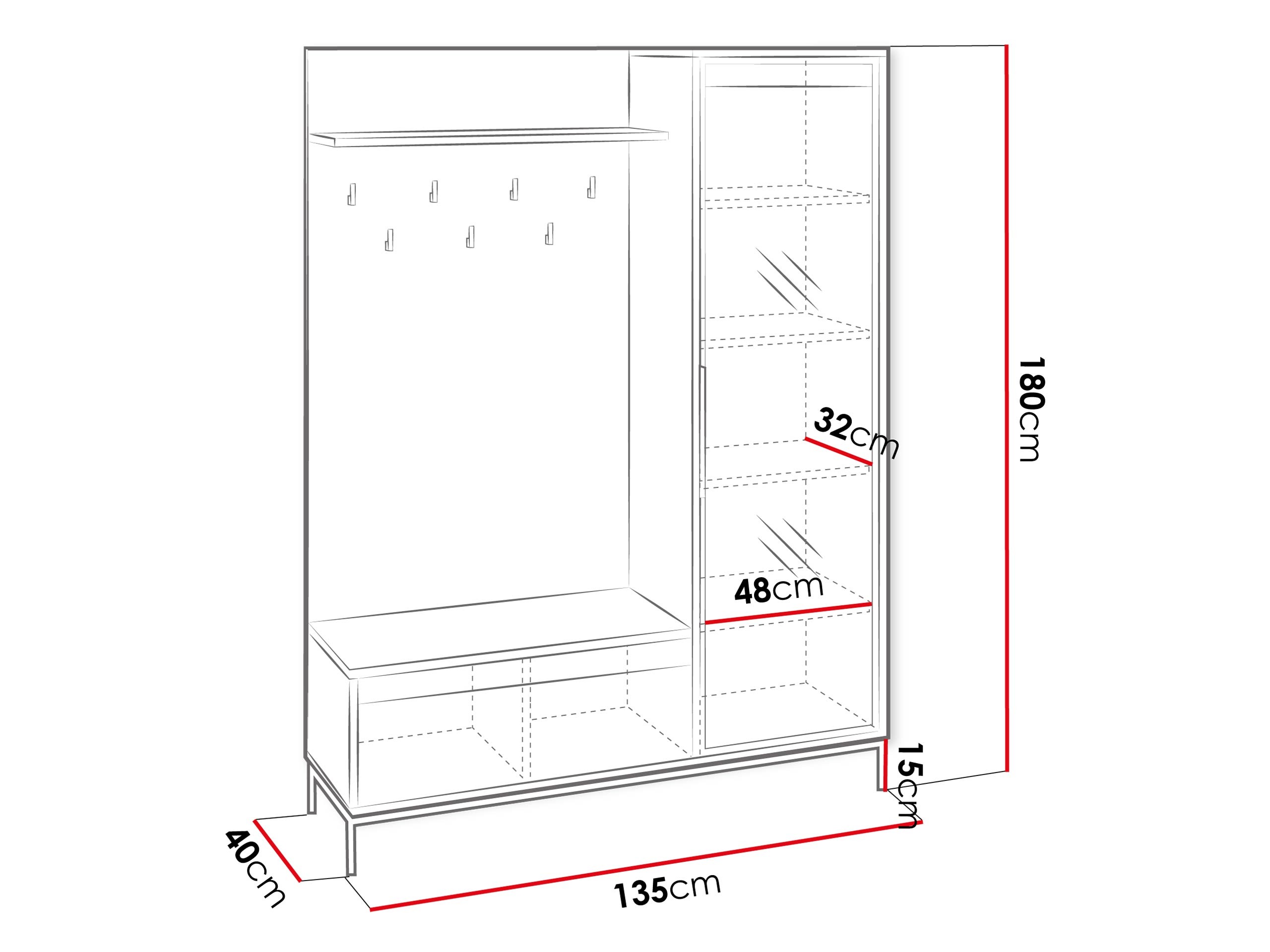 Set arredo da corridoio Comfivo Delruva (Cachemire)