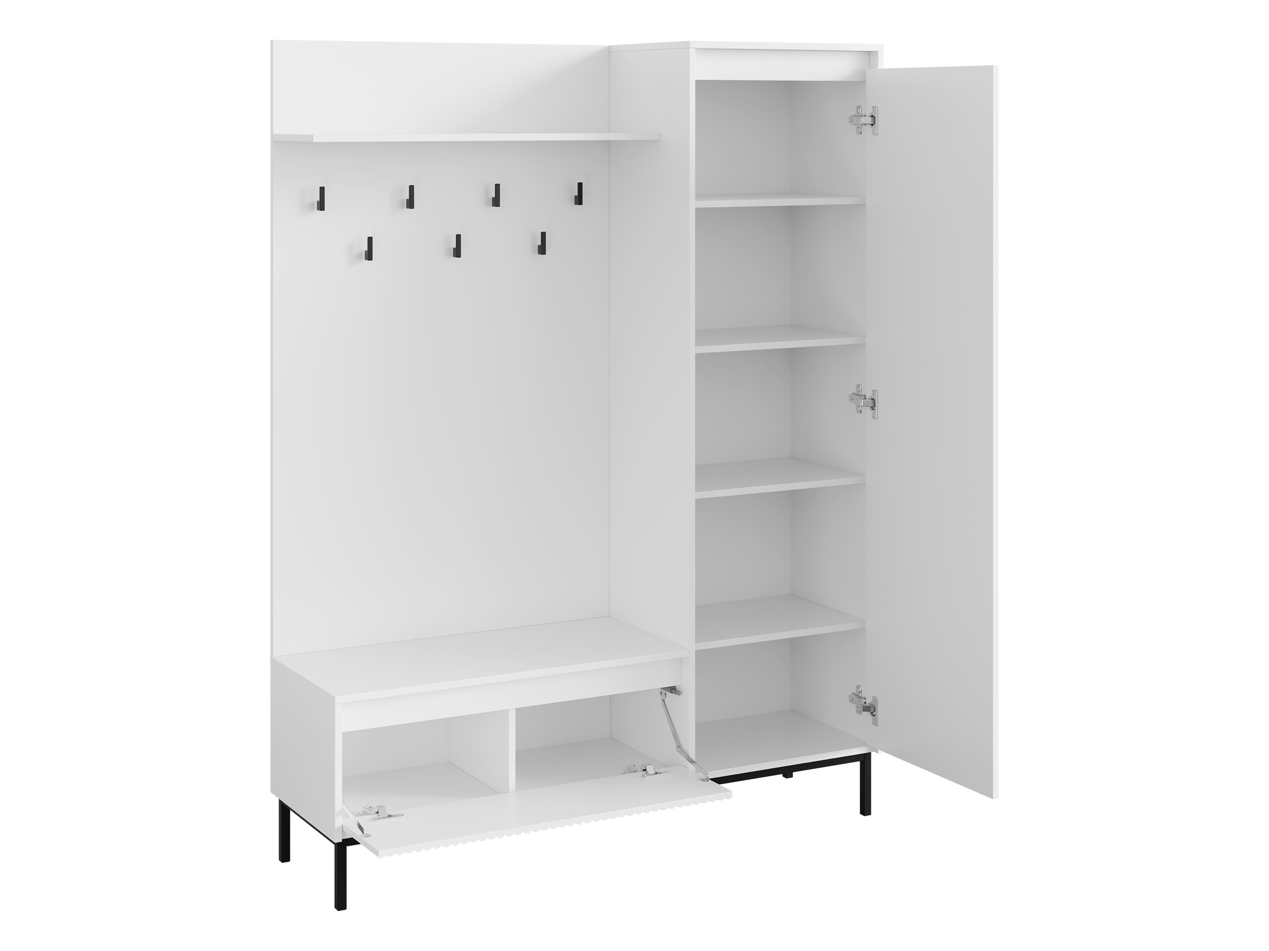 Set arredo da corridoio Comfivo Delruva (Nero)