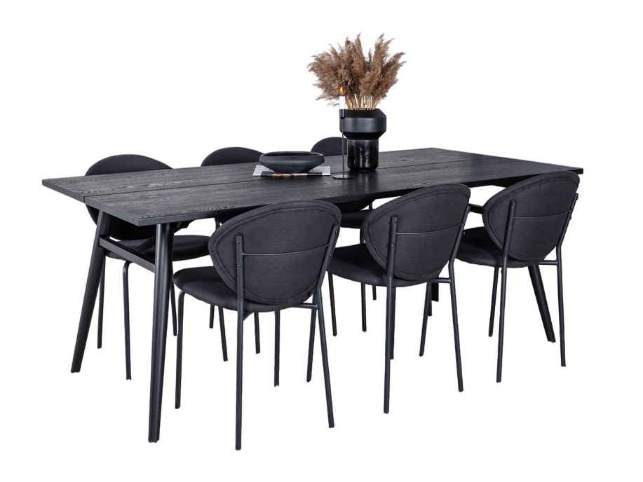 Set sala da pranzo Dallas 5025 (Nero)