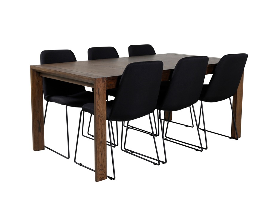 Set sala da pranzo Dallas 5027 (Rovere moro)
