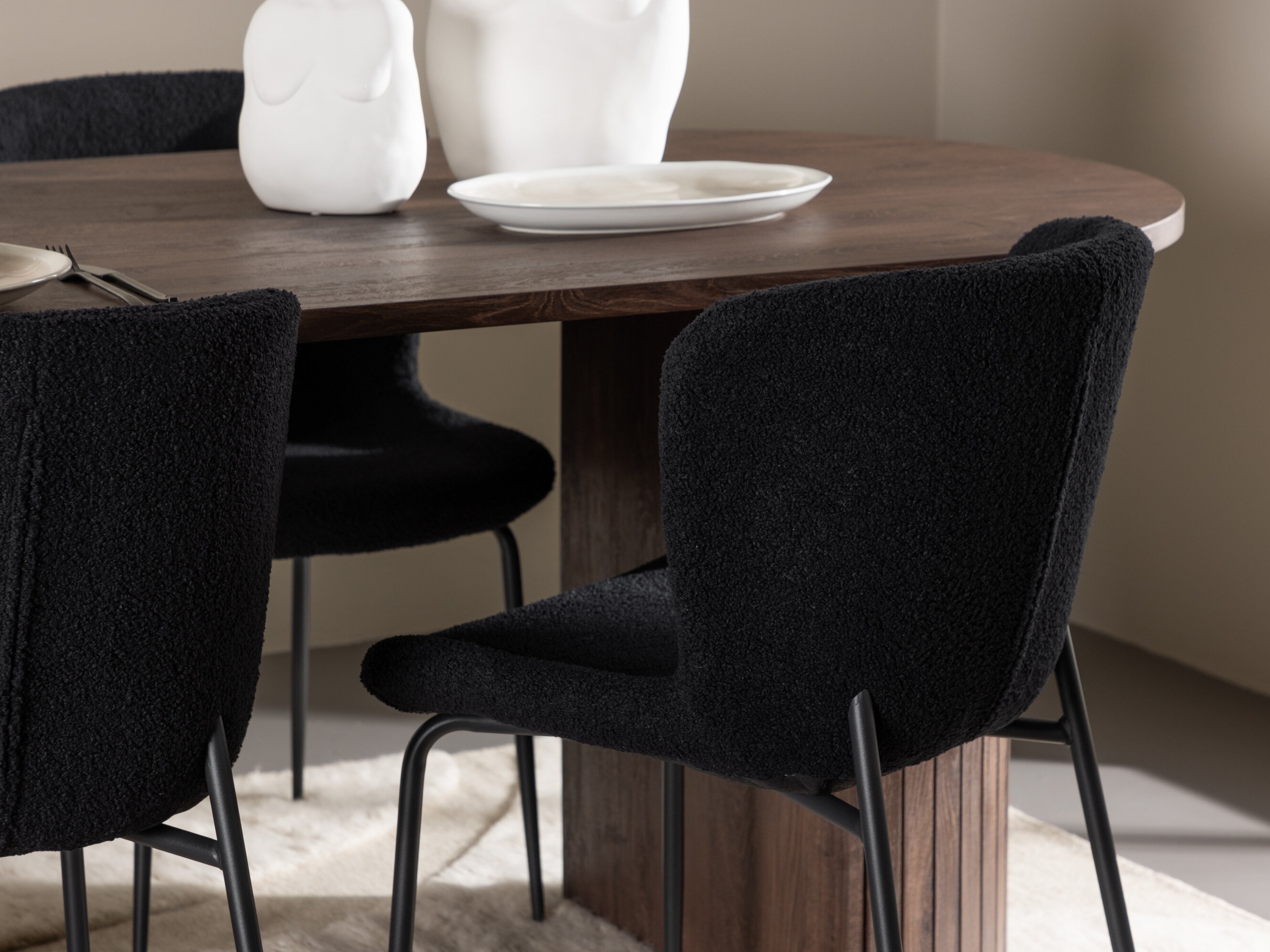 Set sala da pranzo Dallas 5036 (Nero)