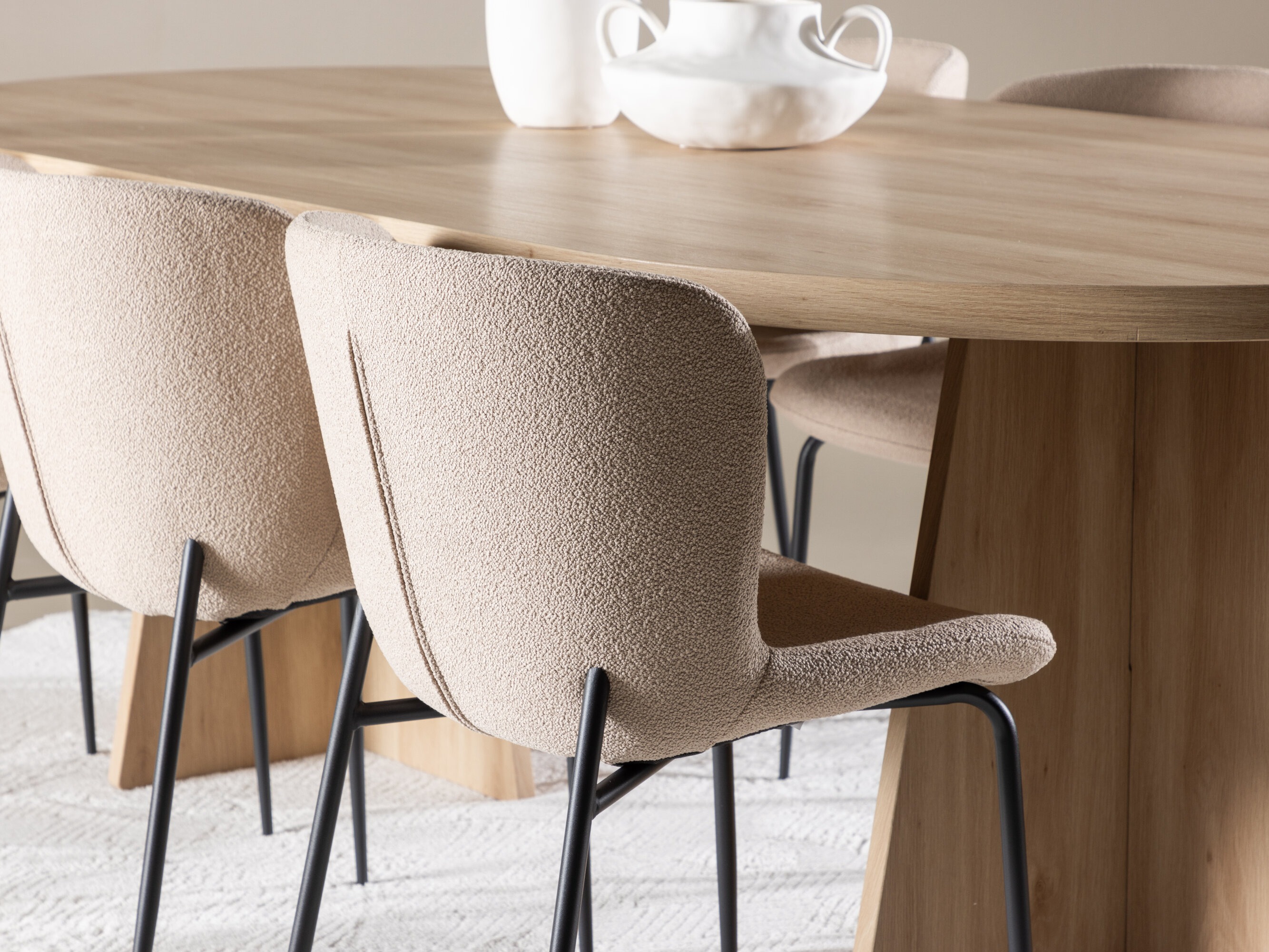 Set sala da pranzo Dallas 4990 (Beige)