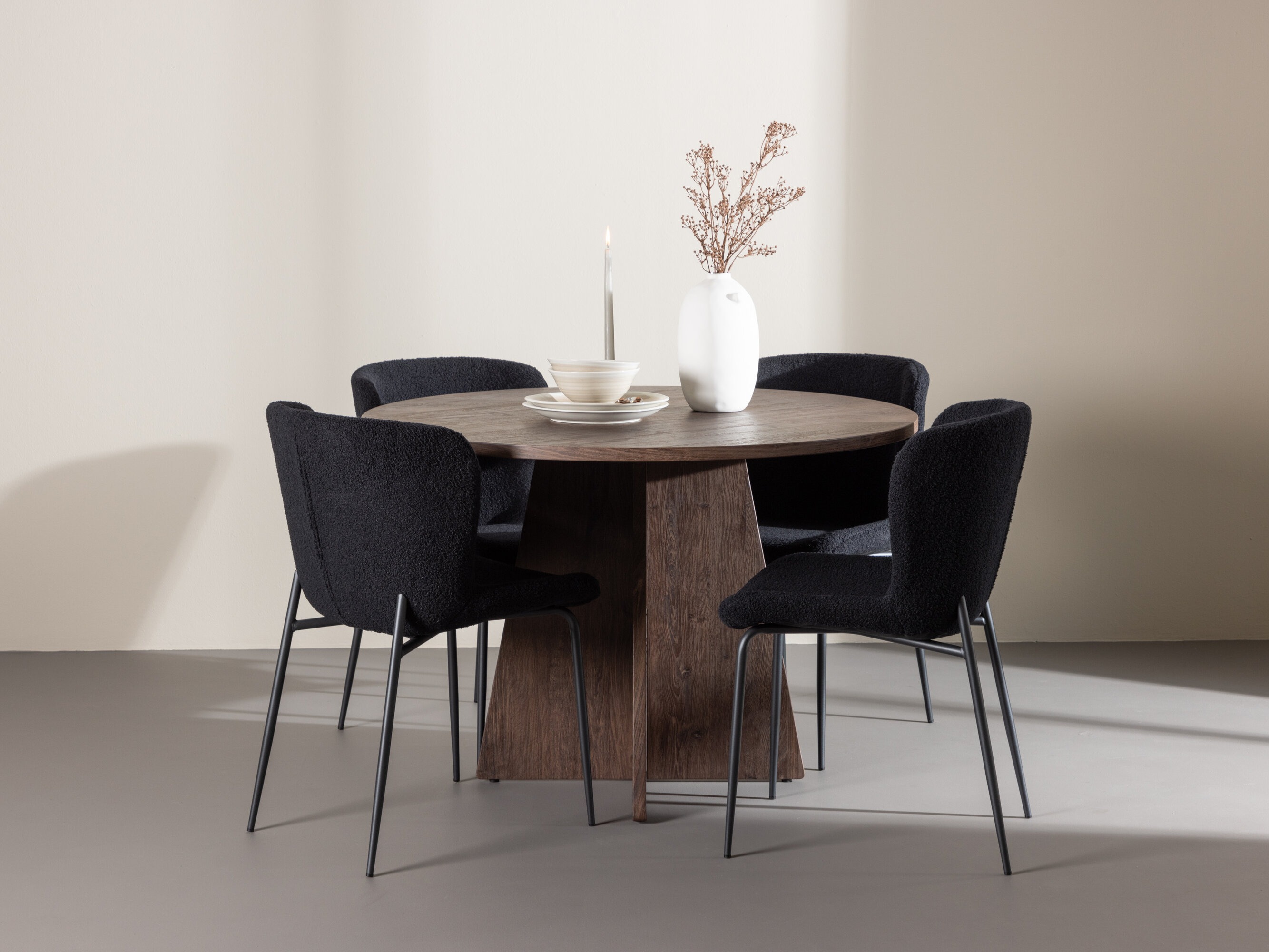 Set sala da pranzo Dallas 5051 (Nero)
