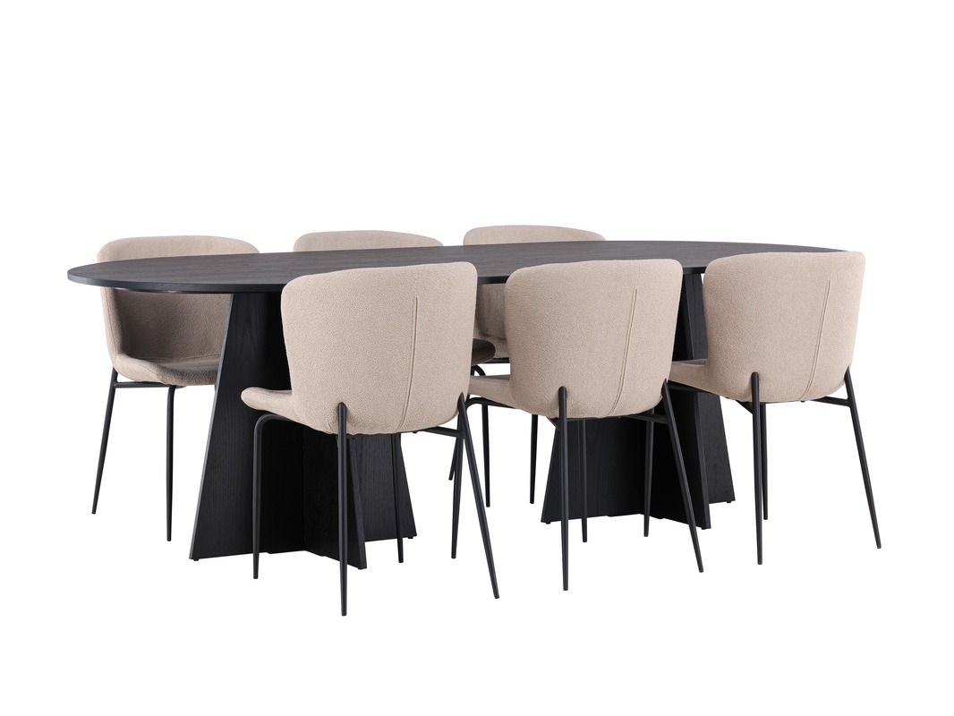 Set sala da pranzo Dallas 5052 (Beige)