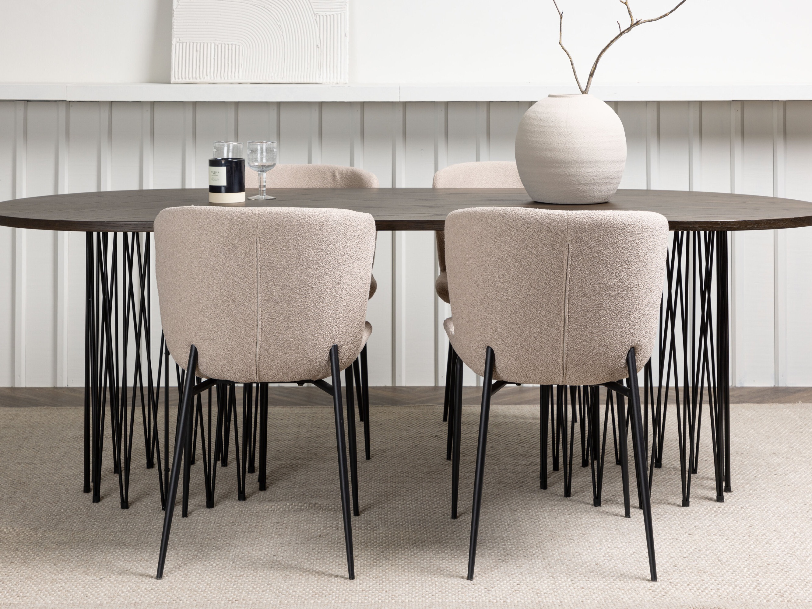Set sala da pranzo Dallas 5065 (Beige)