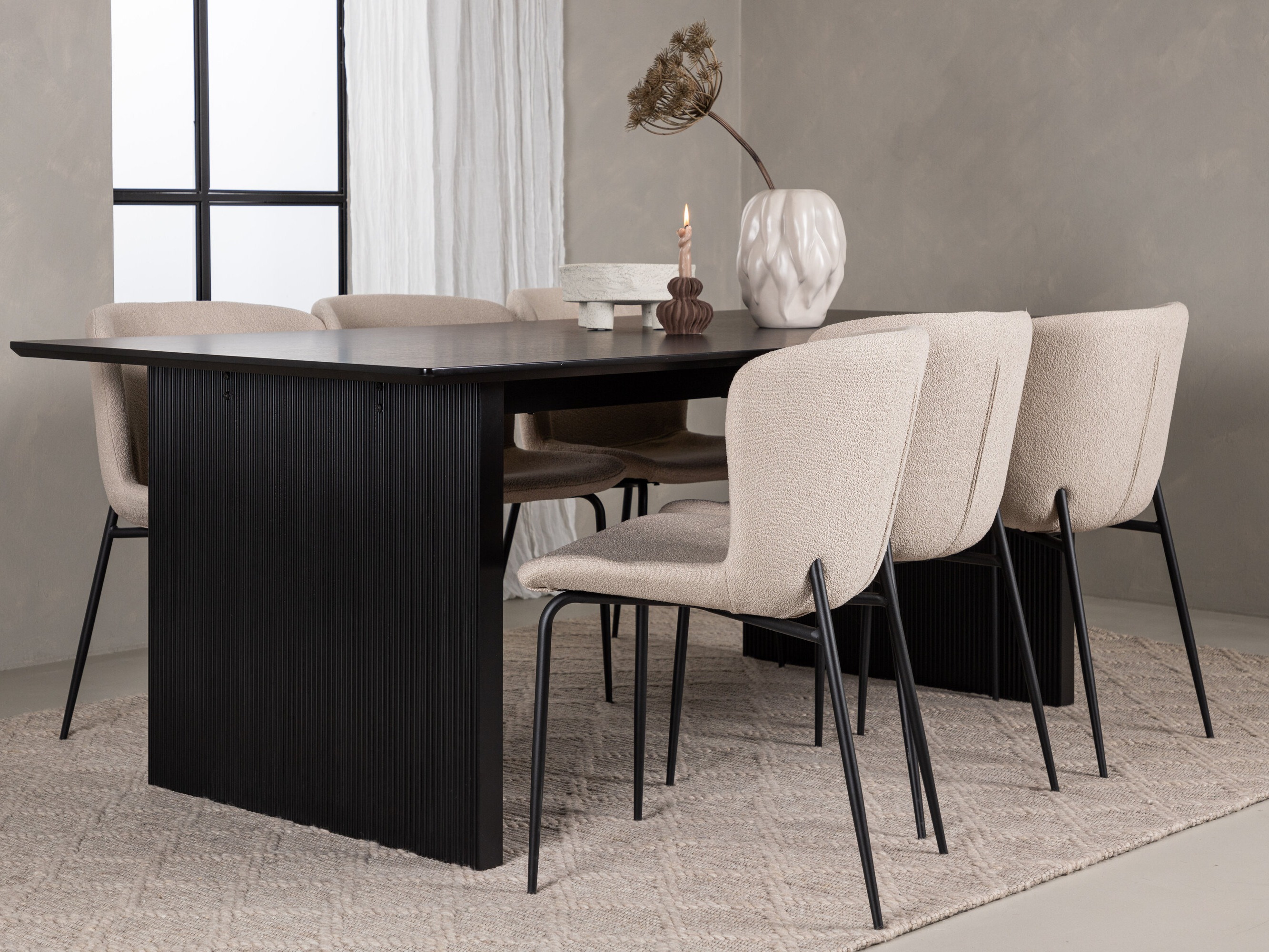 Set sala da pranzo Dallas 5066 (Beige)