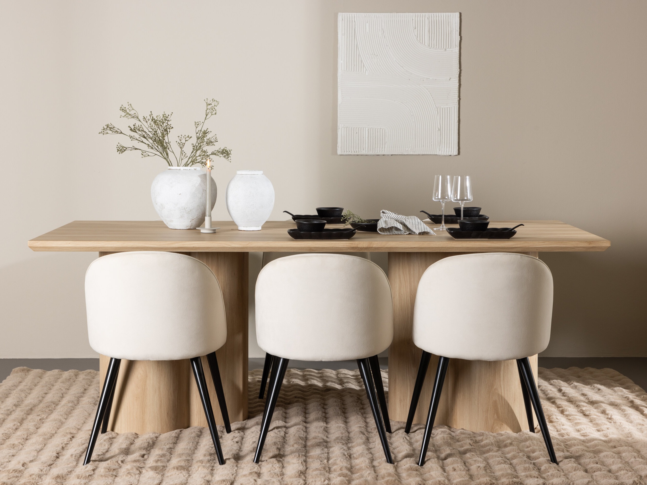 Set sala da pranzo Dallas 5330 (Luminoso legno)